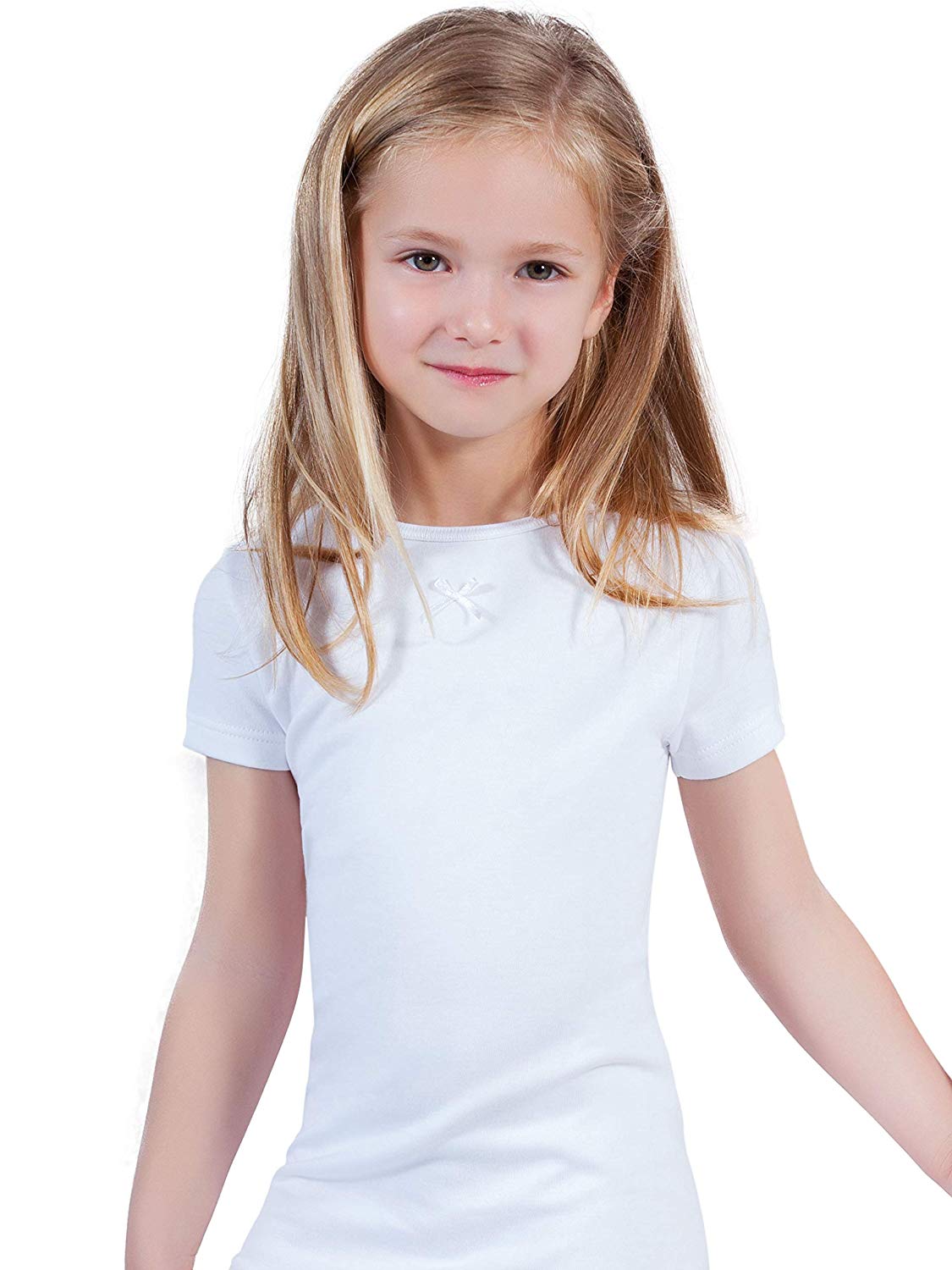 tittimitti MaRe Premium Quality 100% Brushed Cotton Girl's Short Sleeve T-Shirt. Proudly Made in Italy. — main product shot