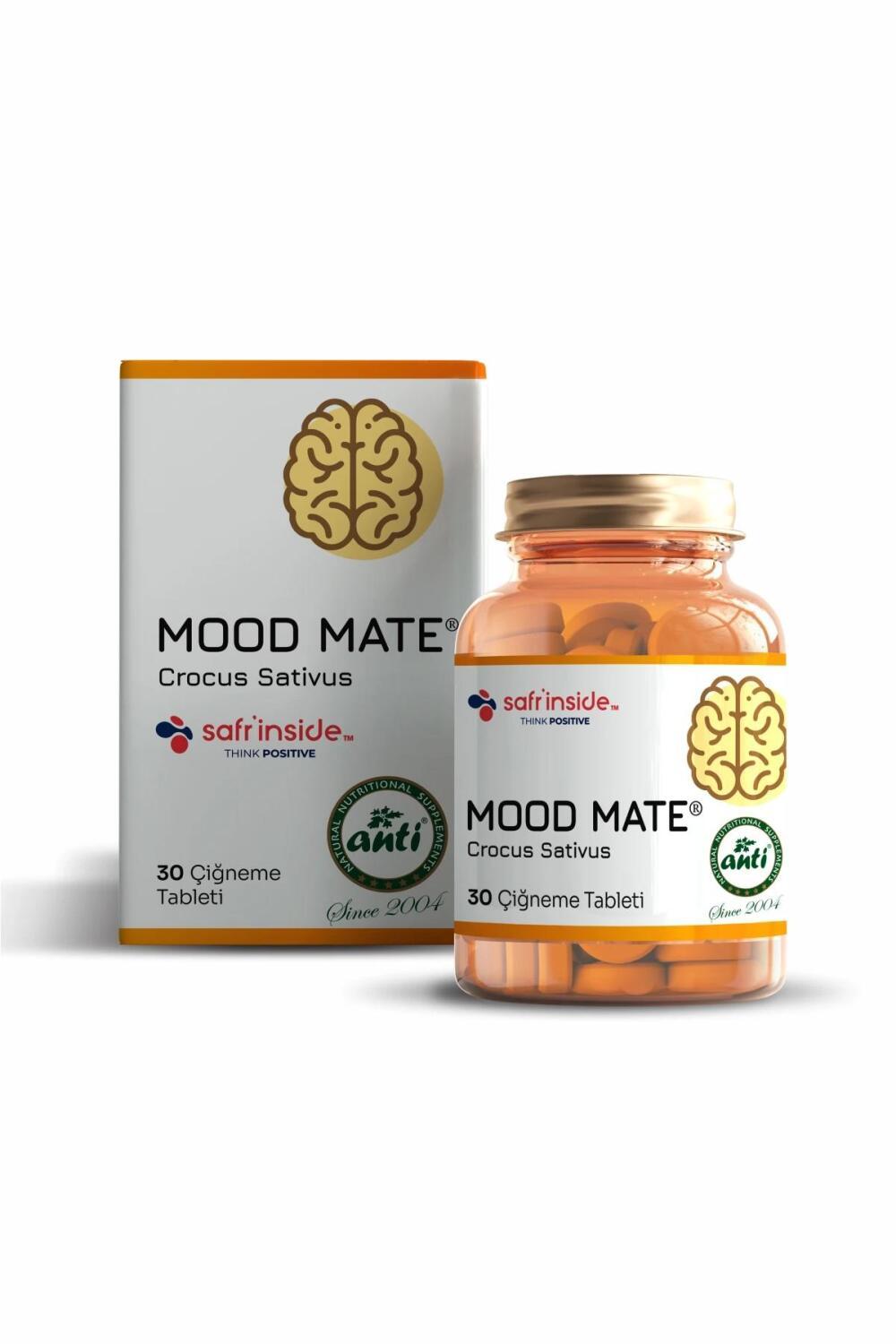 Mood Mate: Natural Saffron Extract Chewable Tablets ̈ per Dose