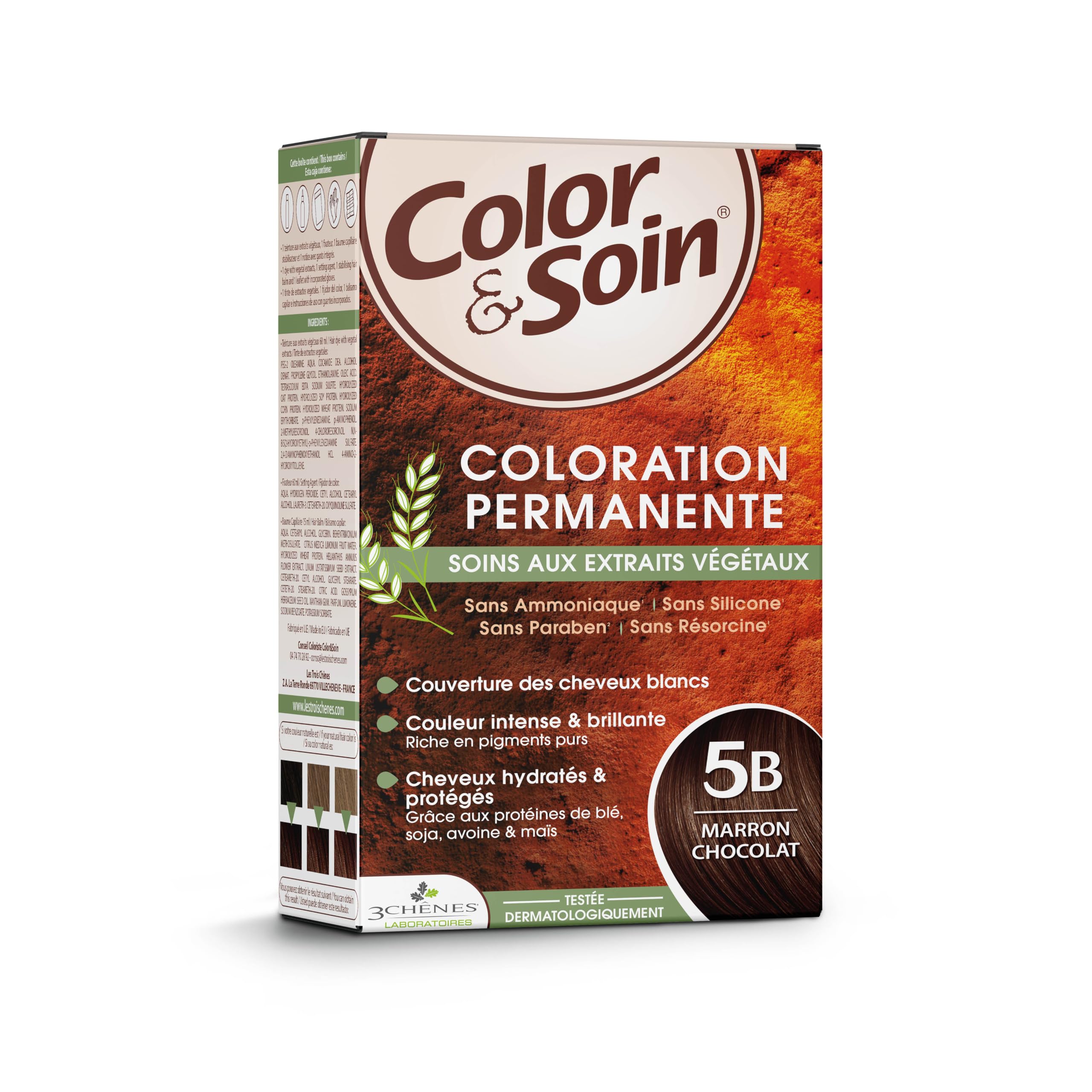 Color&Soin 5B Chocolate Brown - Natural Hair Color | 5.1 fl oz