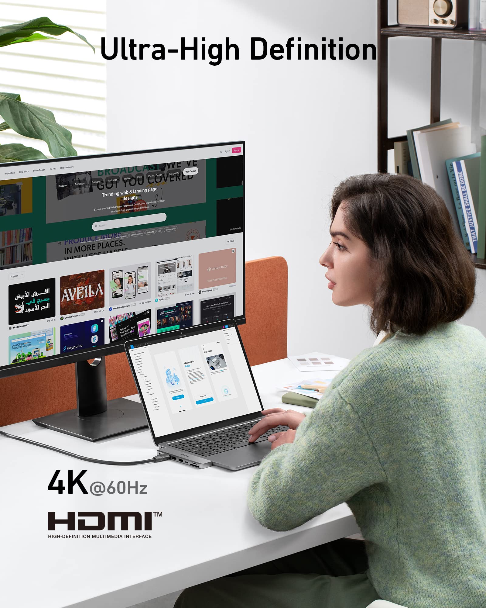 Anker <b>547</b> USB-C Hub (7-in-2, for MacBook), view 4