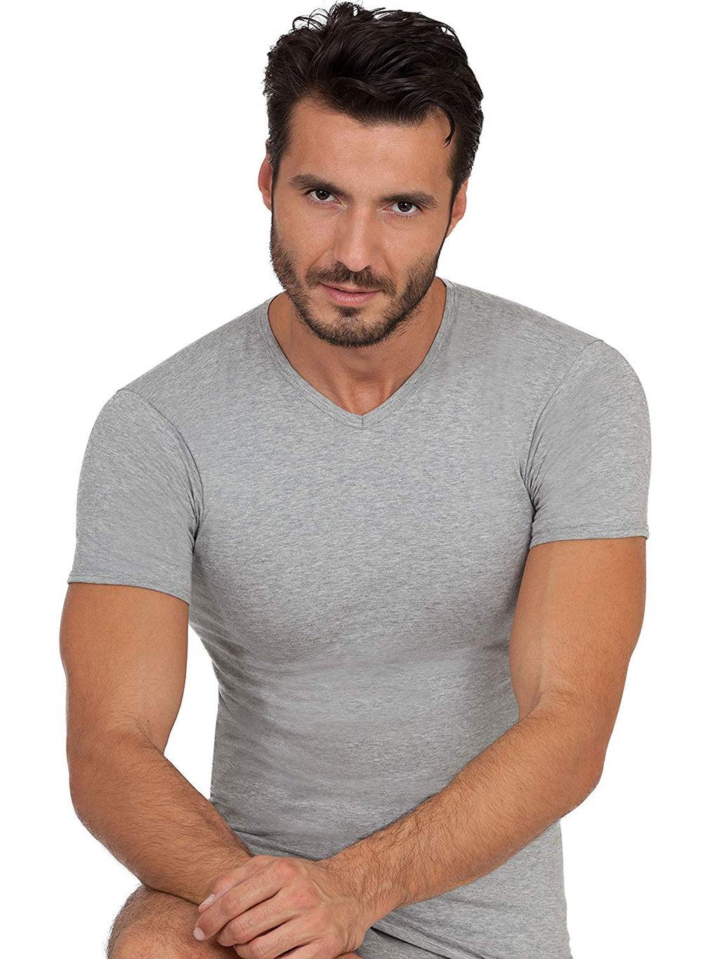 tittimitti BASIC COTTON Free Spirit Premium Quality 100% Cotton Men's V - Neck T-Shirt. Proudly Made in Italy (905) — main pr