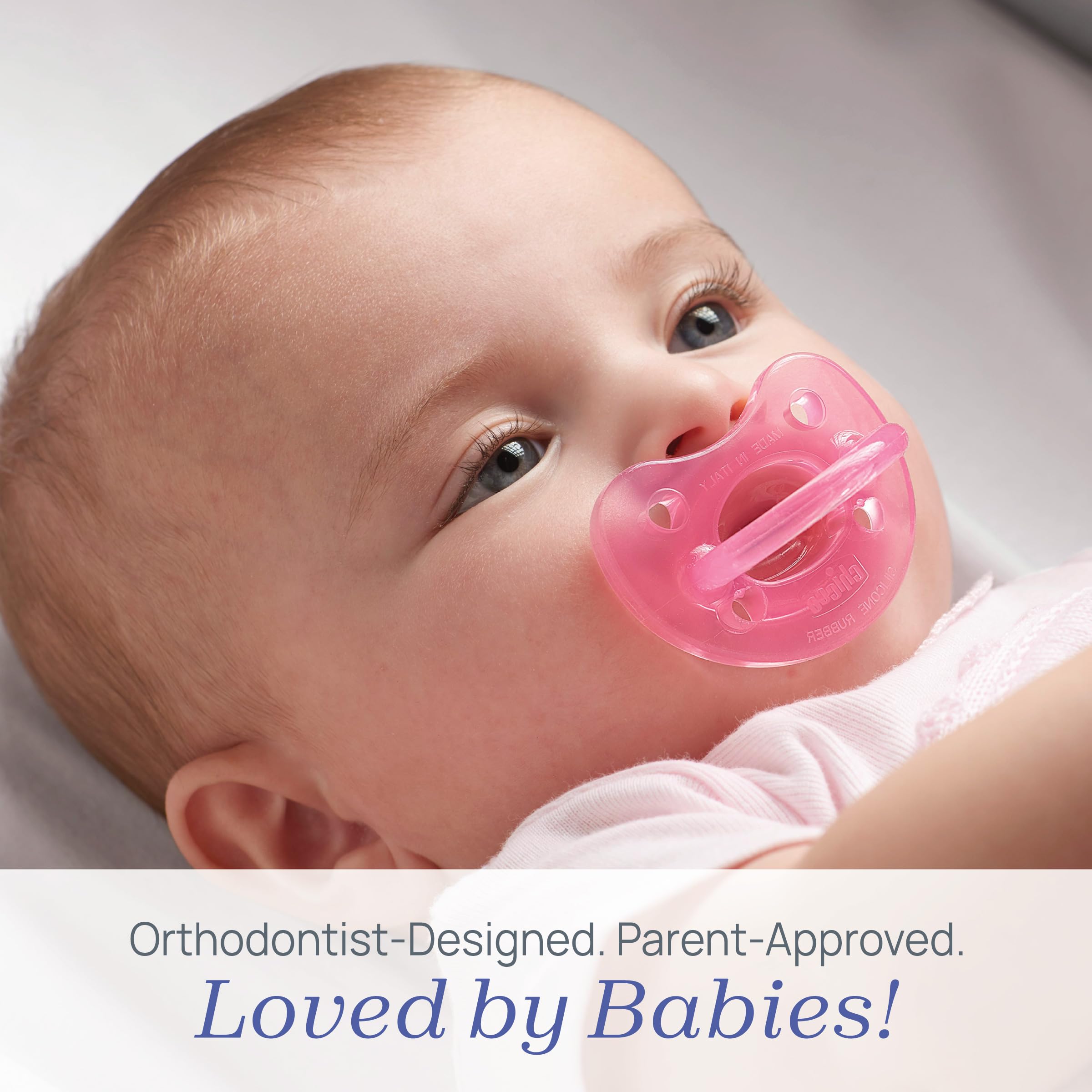 Chicco Physio Soft Silicone Baby Pacifier for 12 Months and Above - Comfortable and Safe Soothing Solution