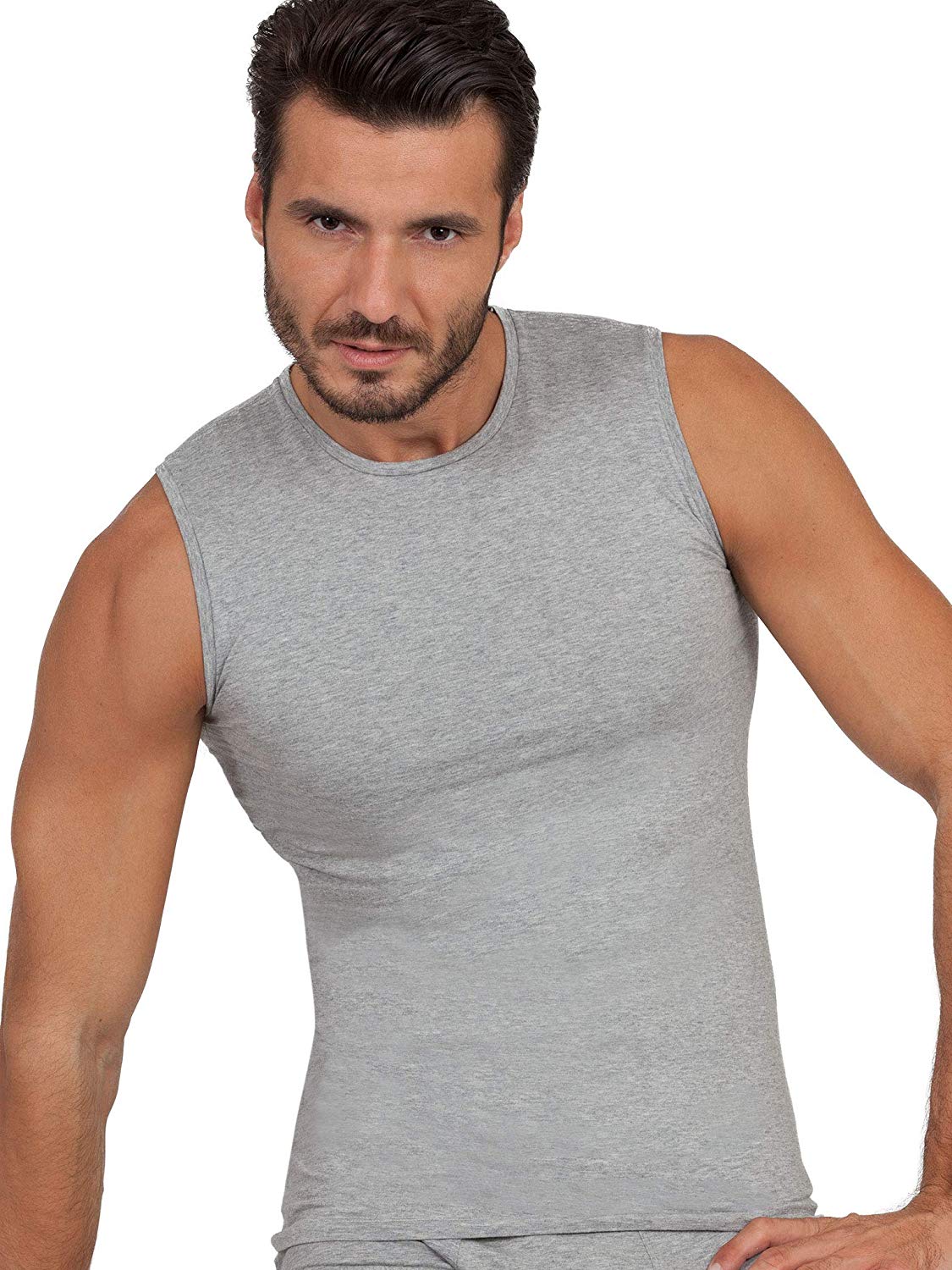 tittimitti BASIC COTTON Free Spirit Premium Quality Cotton Men's Sleeveless Tank Top. Proudly Made in Italy (988) — alternati
