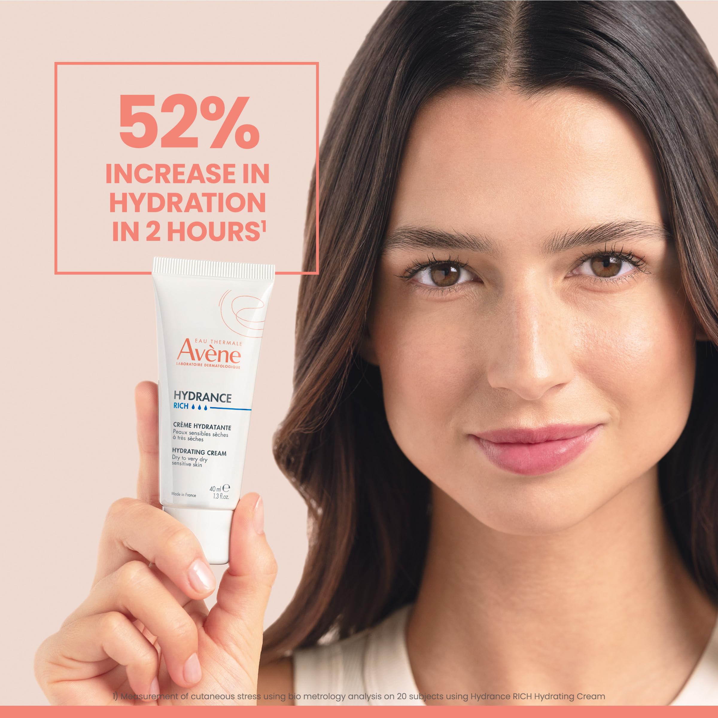 Avene Hydrance Hydrating Cream Rich - Moisturizing Cream for Dry Skin, Soothes and Hydrates, 1.35 fl oz
