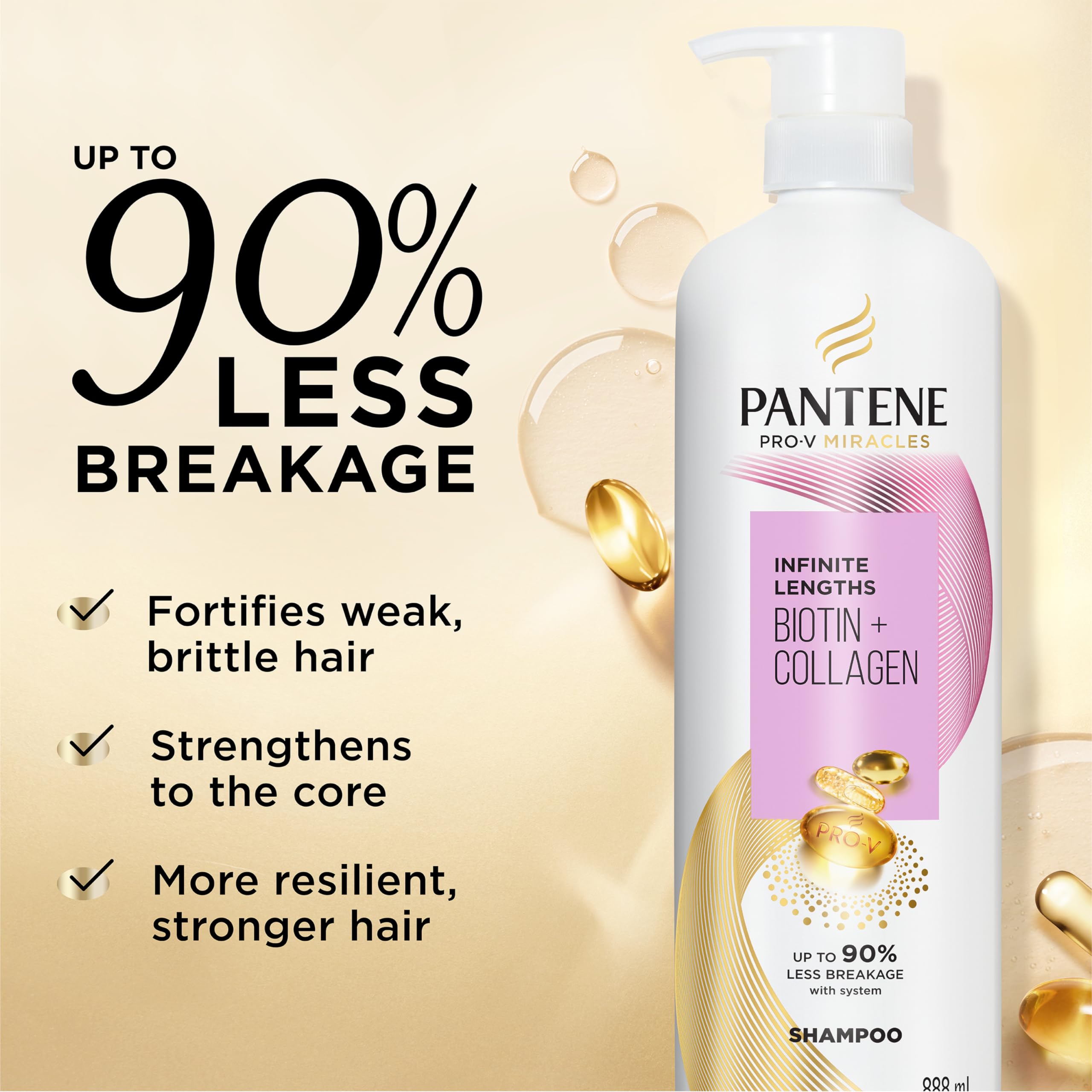Pantene Miracles Bamboo Shampoo 12 oz - Strength & Length | Pro-V