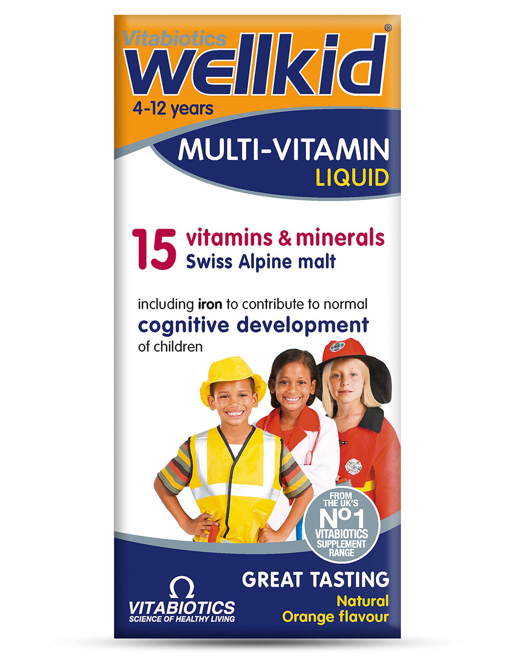 Vitabiotics Wellkid Immune Liquid 150ml Orange Flavored