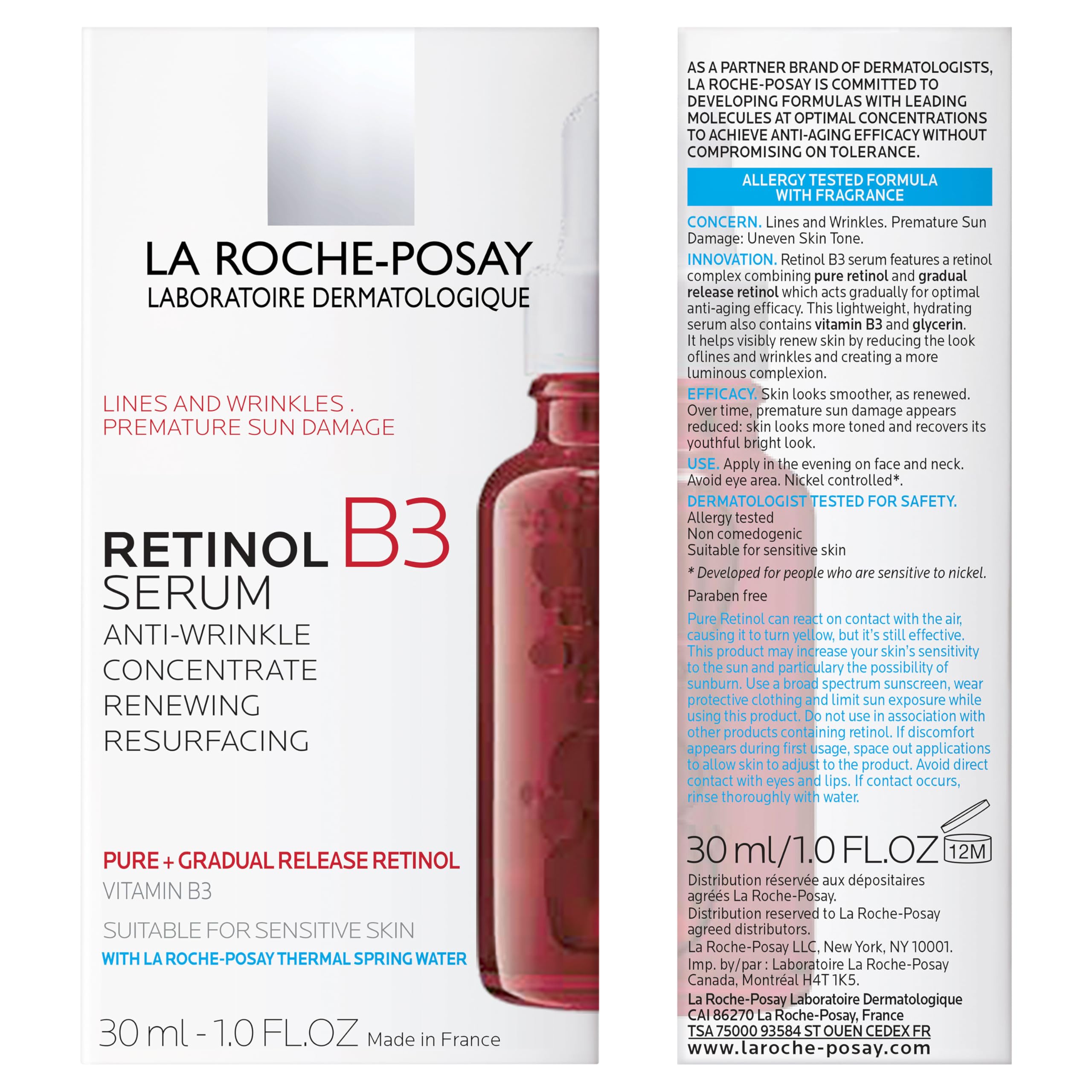 La Roche Posay Retinol B3 Anti-Aging and Anti-Wrinkle Serum 30ml