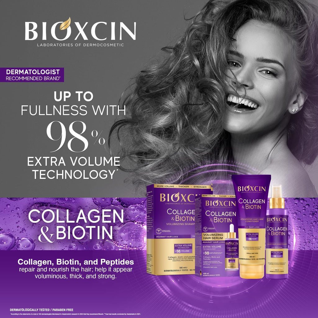Bioxcin Collagen & Biotin Volume Shampoo 300 ml Advantageous Set of 2
