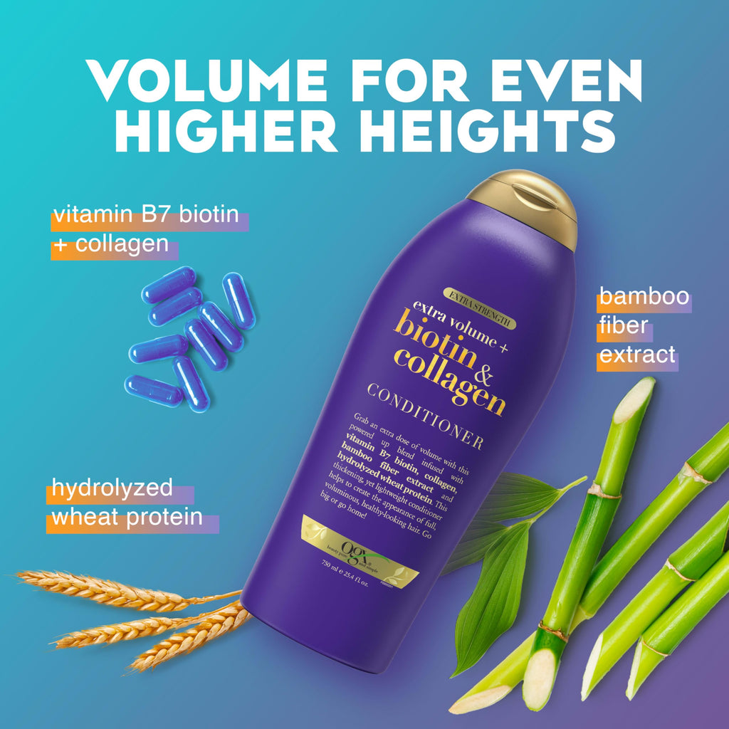 OGX Biotin & Collagen Thickening Hair Conditioner - 13.01 fl oz - Nourishes & Thickens Hair