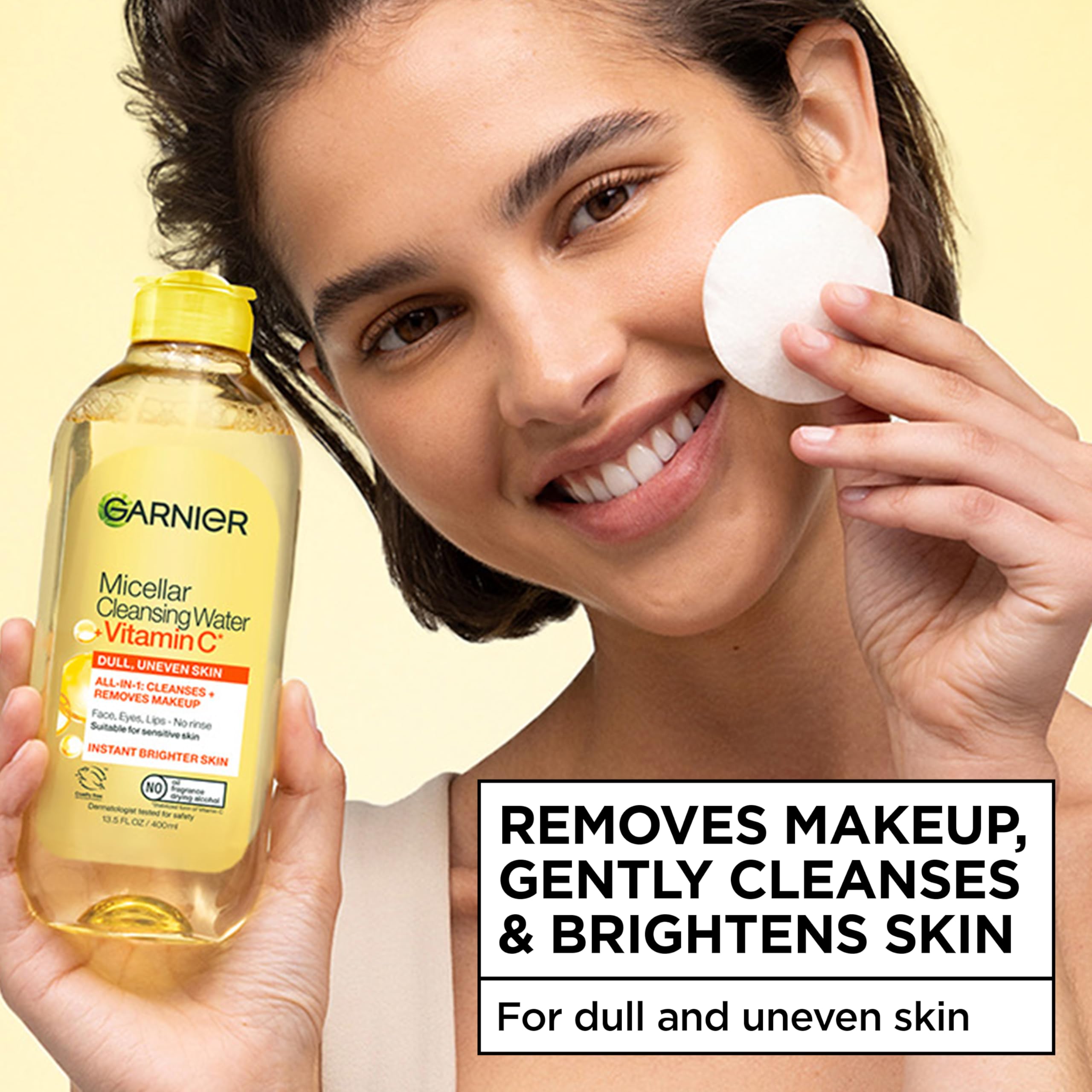 Garnier Micellar Water with Vitamin C - 13.53 fl oz Gentle Makeup Remover & Cleansing Water