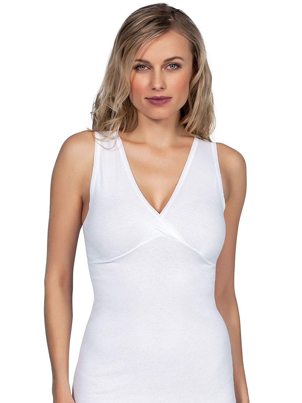 tittimitti MaRe Luxury Italian Lingerie 100% Mako Cotton Women' Top M-XXXL Made in Italy — detail close-up