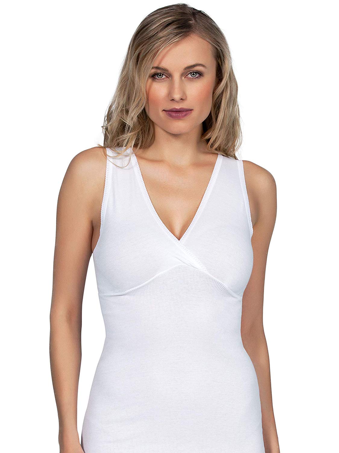 tittimitti MaRe Luxury Italian Lingerie 100% Mako Cotton Women' Top M-XXXL Made in Italy — detail close-up