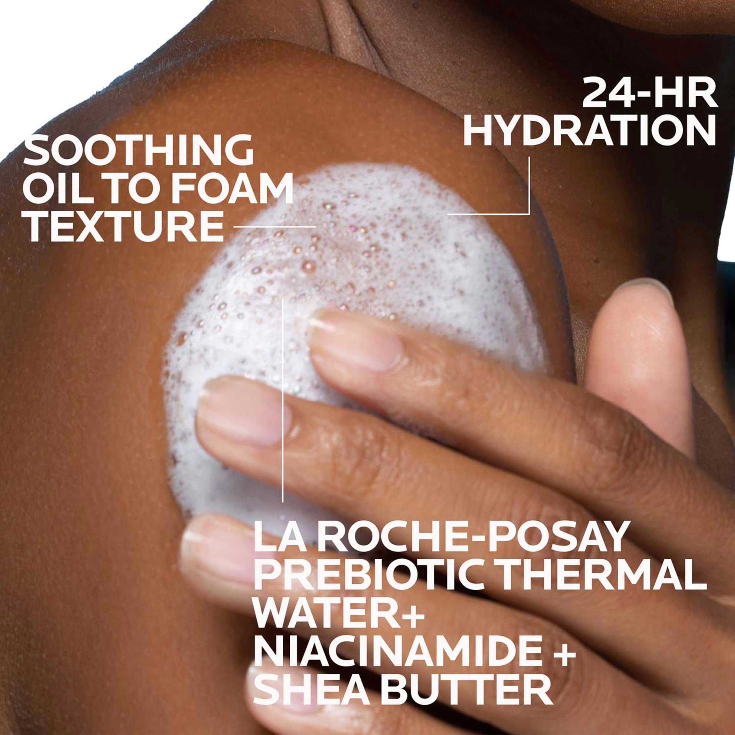 La Roche-Posay Lipikar AP+ Cleansing Oil for Sensitive Skin, Hypoallergenic & Moisturizing, 13.53 fl oz