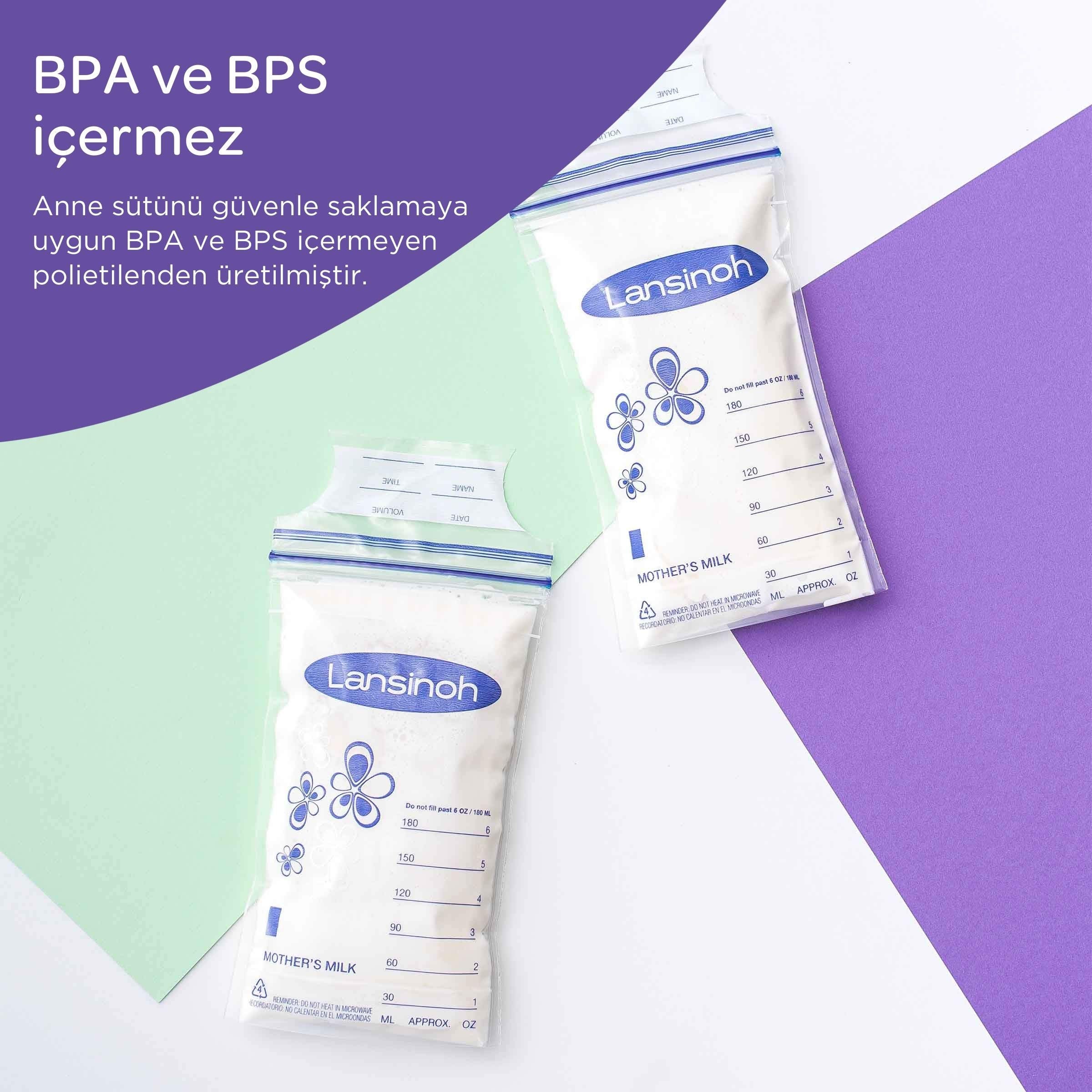 Lansinoh Breast Milk Storage Bags - BPA Free, Sterile & Leak-Proof (25 Count)