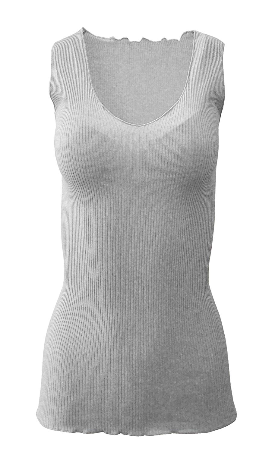 BASIC COTTON Free Spirit Premium Quality 100% Cotton Women's Tank Top. Proudly Made in Italy. — view 6