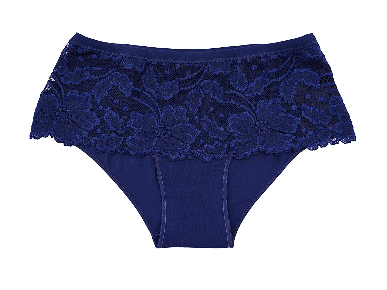 tittimitti EGI Luxury Modal Women's Lace-Trimmed Briefs Panties. Proudly Made in Italy.(1153) — detail close-up