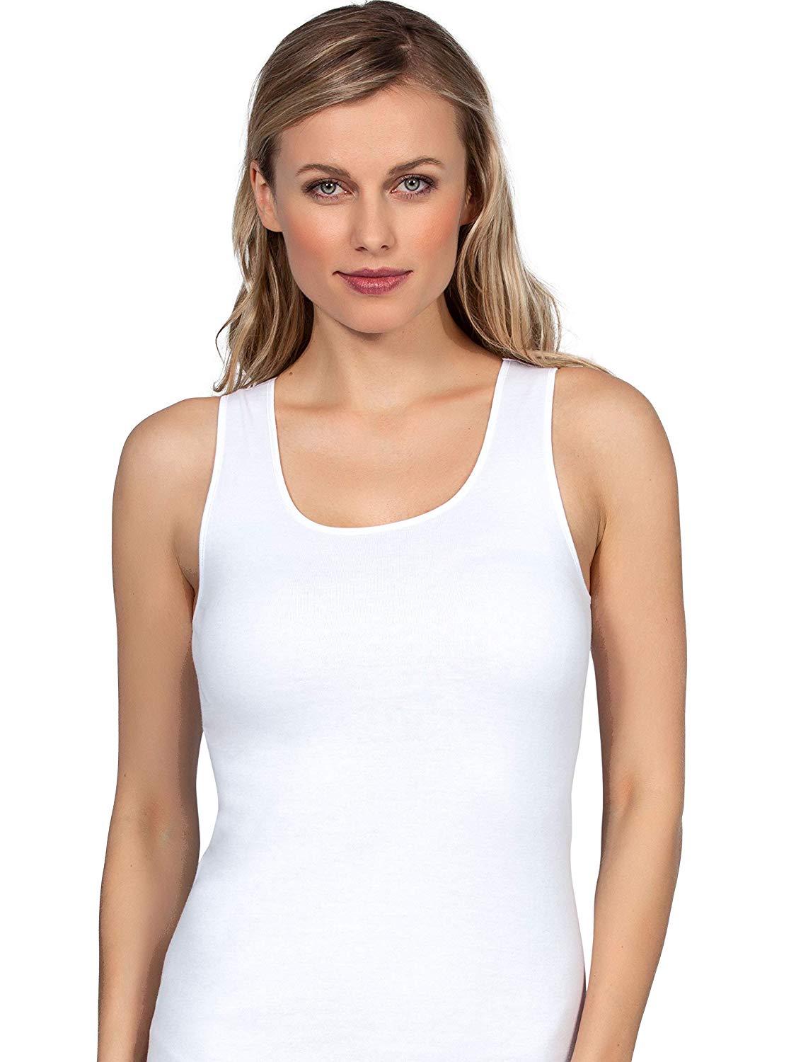 tittimitti MaRe Premium Quality 100% Brushed Cotton Women's Sleeveless Tank Top S - XXL Made in Italy — main product shot