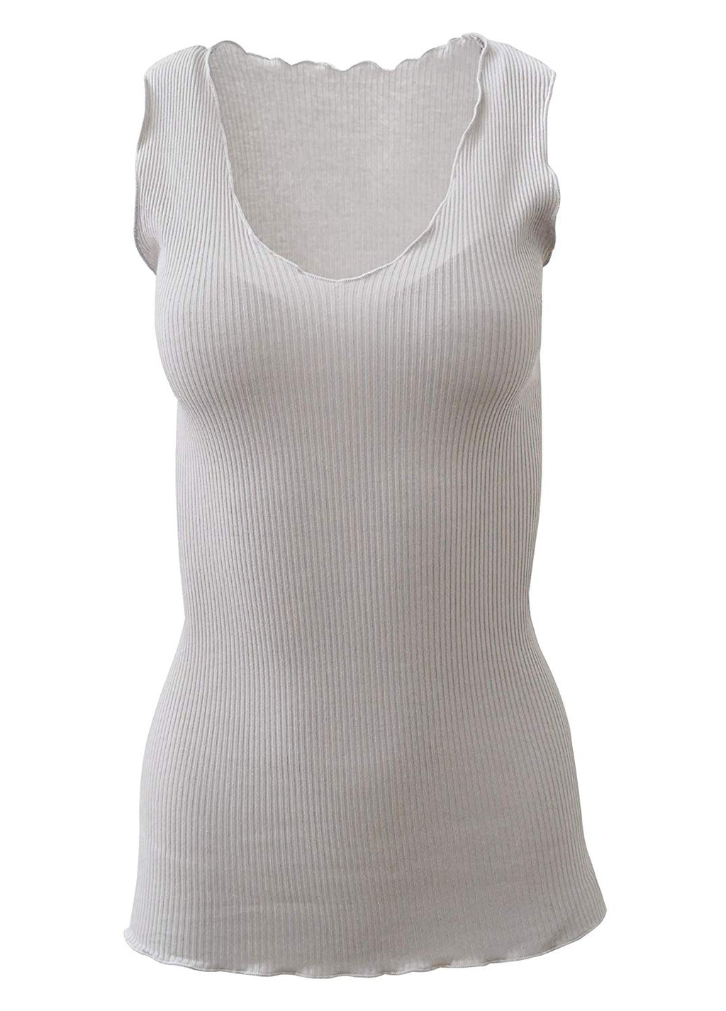 tittimitti BASIC COTTON Free Spirit Premium Quality 100% Cotton Women's Tank Top. Proudly Made in Italy. — product on model