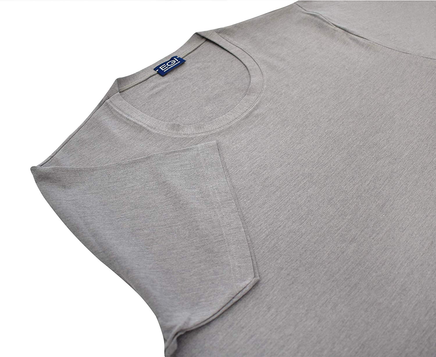 tittimitti EGI Luxury Modal Men's Crew Neck T-Shirt. Proudly Made in Italy (1186) — detail close-up