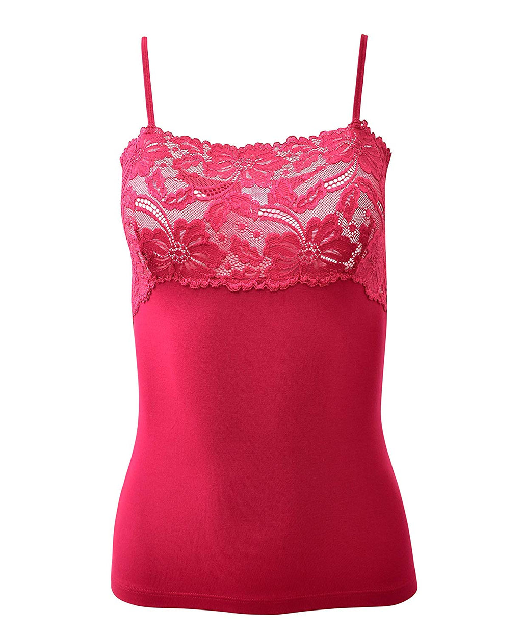 tittimitti EGI Luxury Modal Women's Lace-Trimmed Camisole. Proudly Made in Italy (1135) — side view