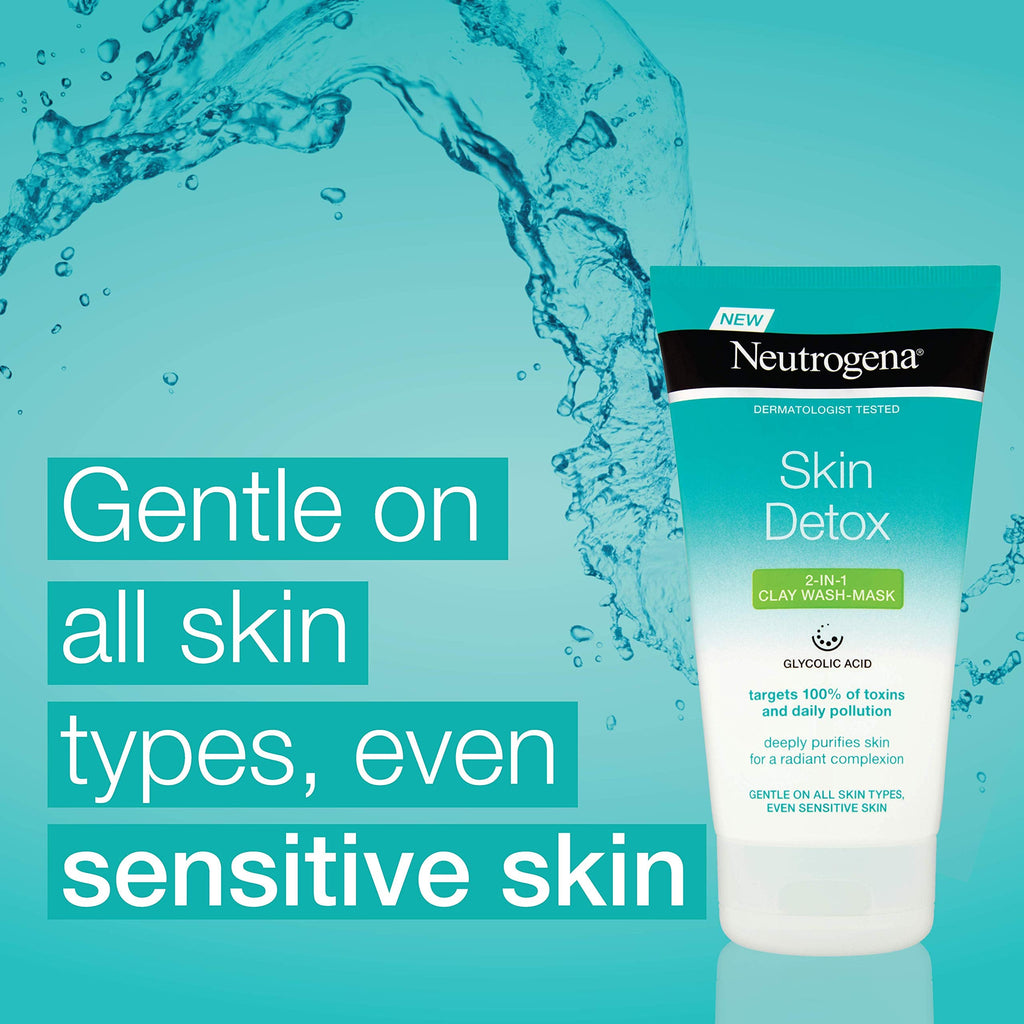 Neutrogena Skin Detox Cleansing Clay Mask 150ml - Deep Cleanser