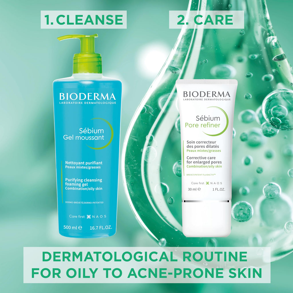 Bioderma Sebium Mat Control Matifying Face Cream - 8-Hour Shine Control, Non-Comedogenic & Hypoallergenic Moisturizer