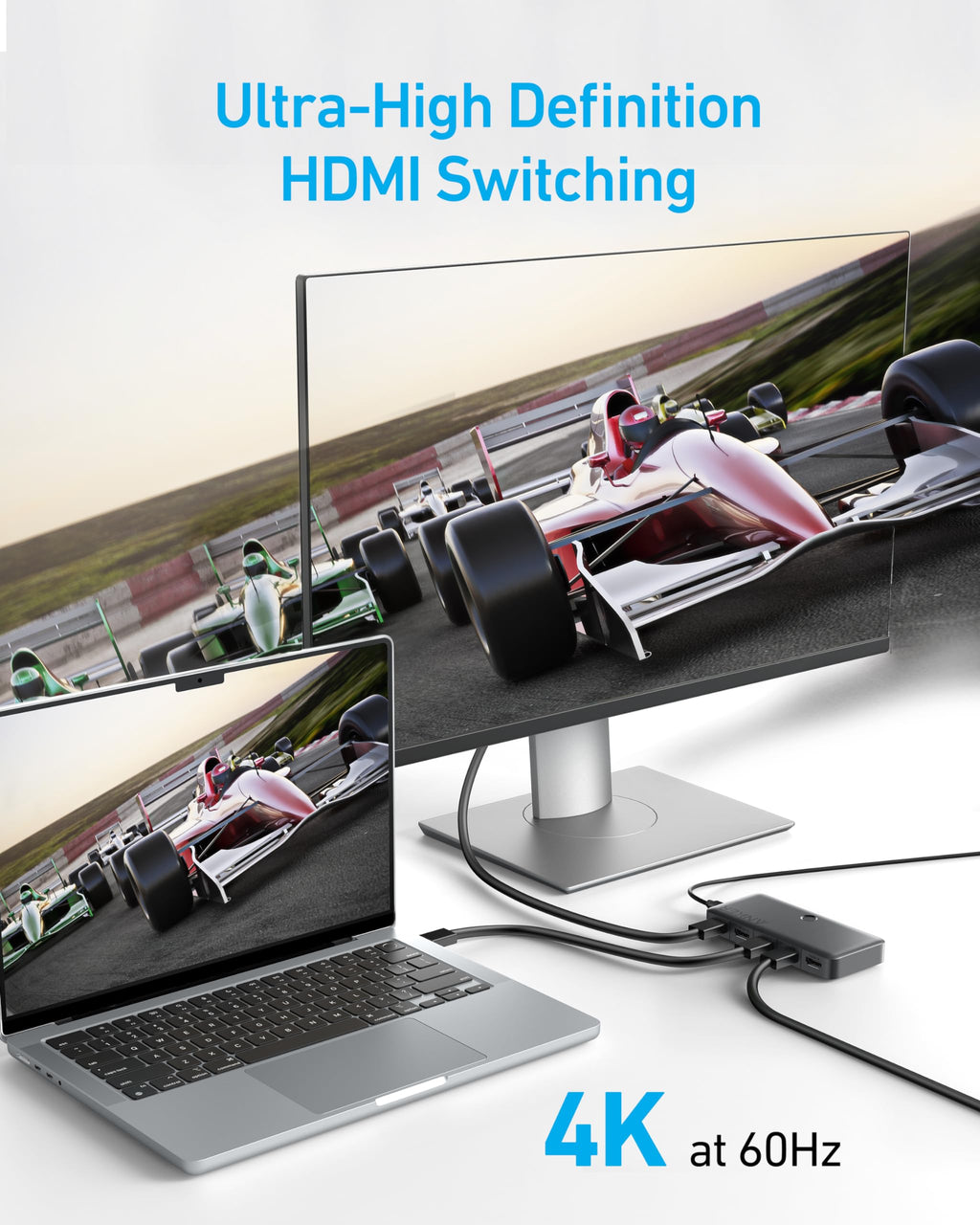 Anker HDMI Switch (4 in 1 Out, 4K HDMI), view 4