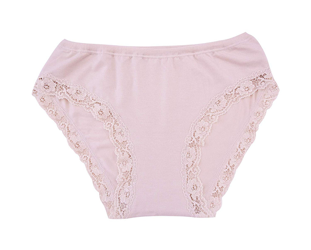 tittimitti EGI Luxury Modal Women's Lace-Trimmed Briefs Panties. Proudly Made in Italy.(1125) — lifestyle context