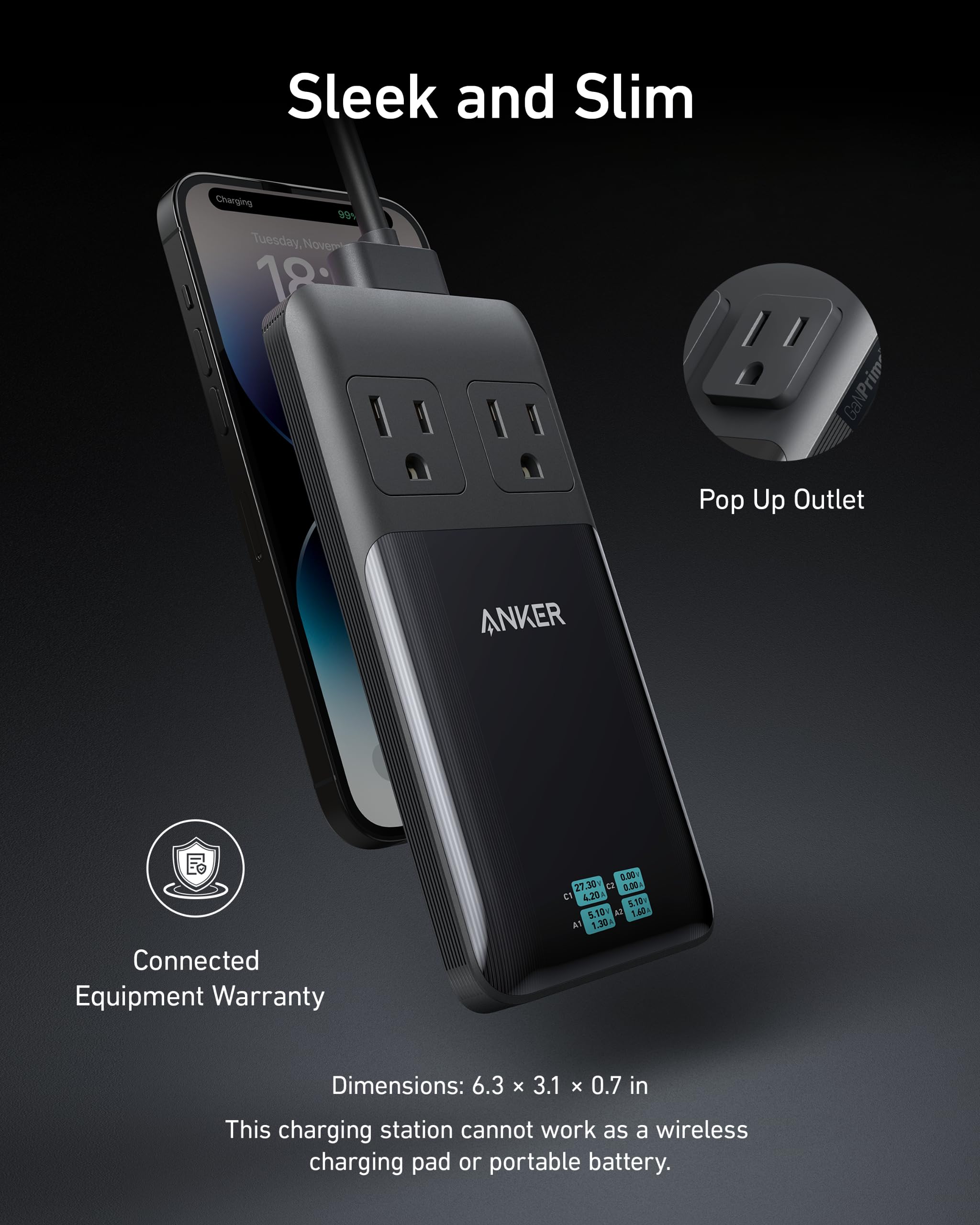 Anker Prime 6-in-1 Charging Station (140W), view 4