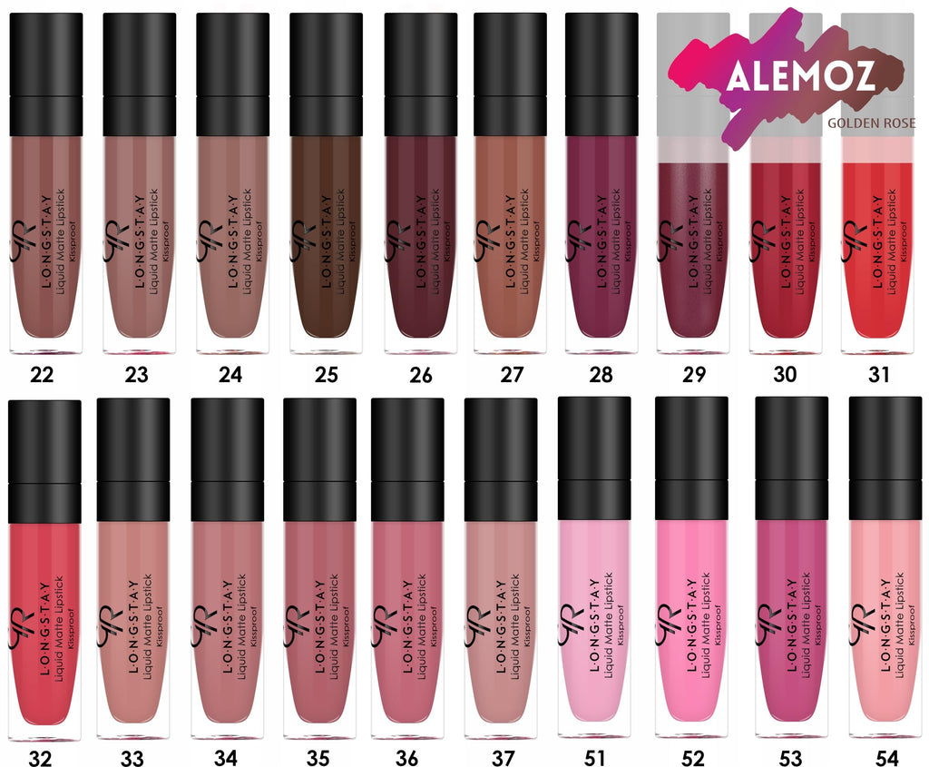 Golden Rose Longstay Liquid Matte Lipstick 24 - Intense Color