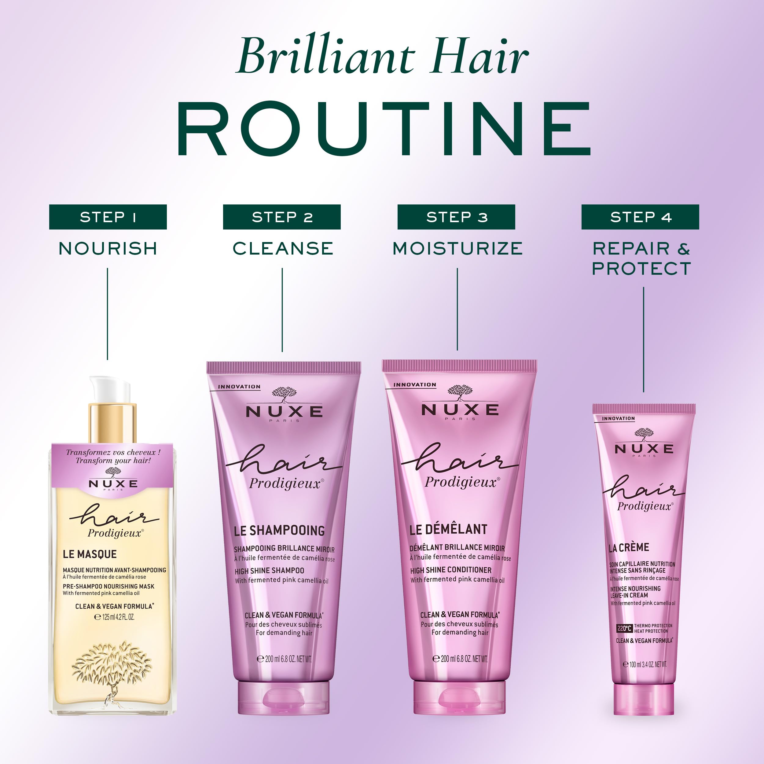 Nuxe After Sun Hair and Body Shampoo - Gentle, Paraben-Free Cleansing for Skin and Hair