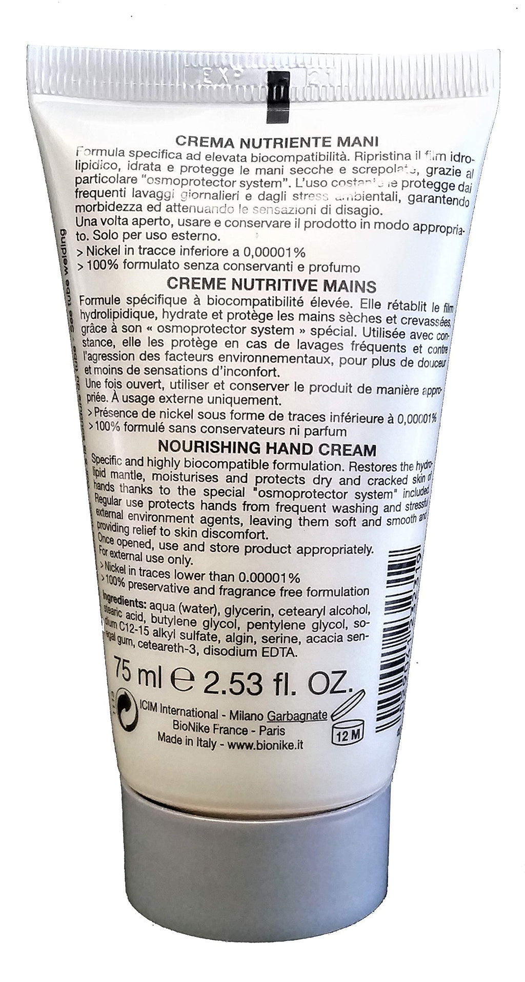BioNike Proxera Hand Cream 75ml - Moisturizing & Nourishing Hand Care for Dry Hands