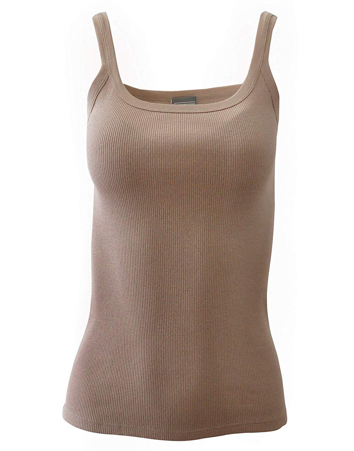 tittimitti BASIC COTTON Free Spirit Premium Quality 100% Cotton Women's Tank Top. Proudly Made in Italy (616) — back view