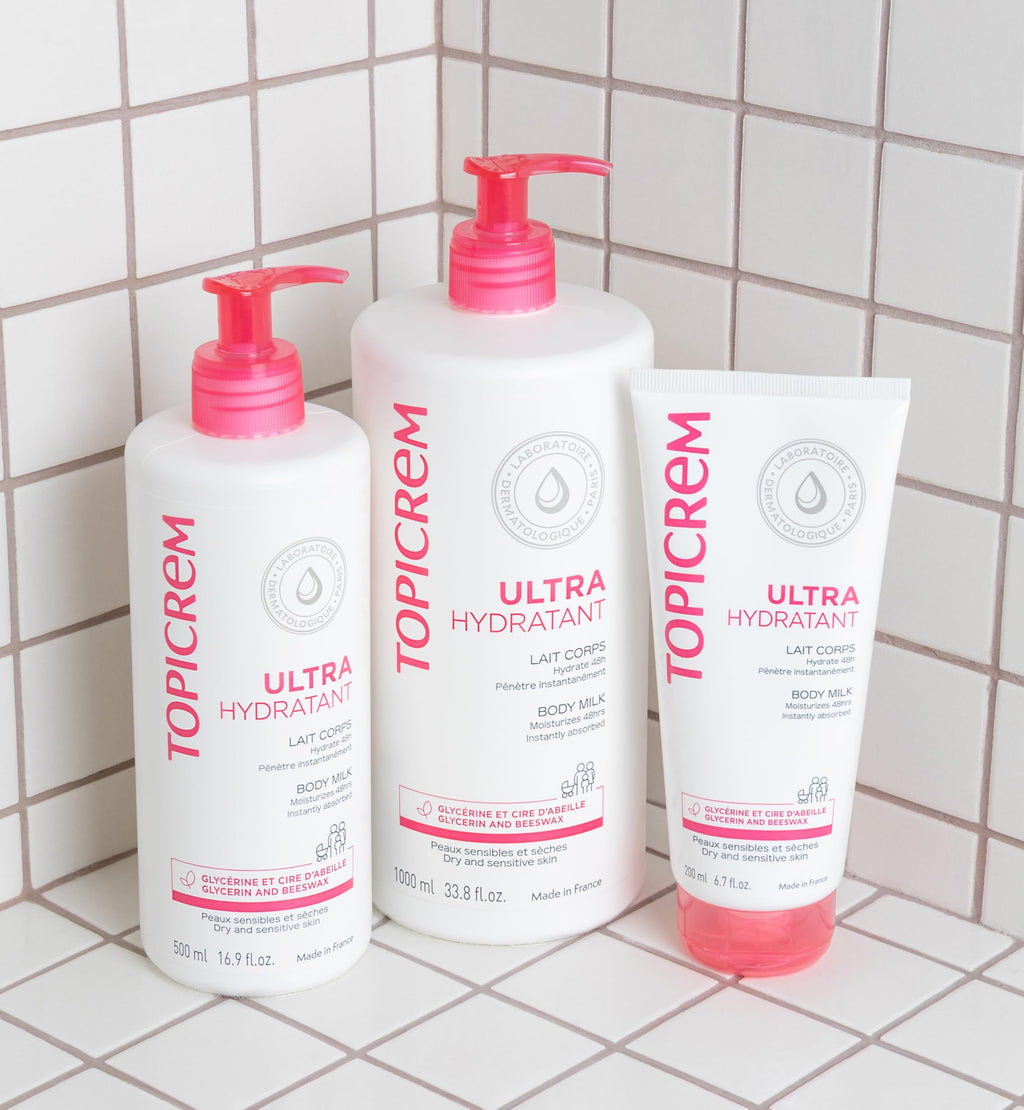 Topicrem Ultra Moisturizing Body Milk - Gentle, Non-Comedogenic Moisturizer for Dry, Sensitive Skin - 200ml
