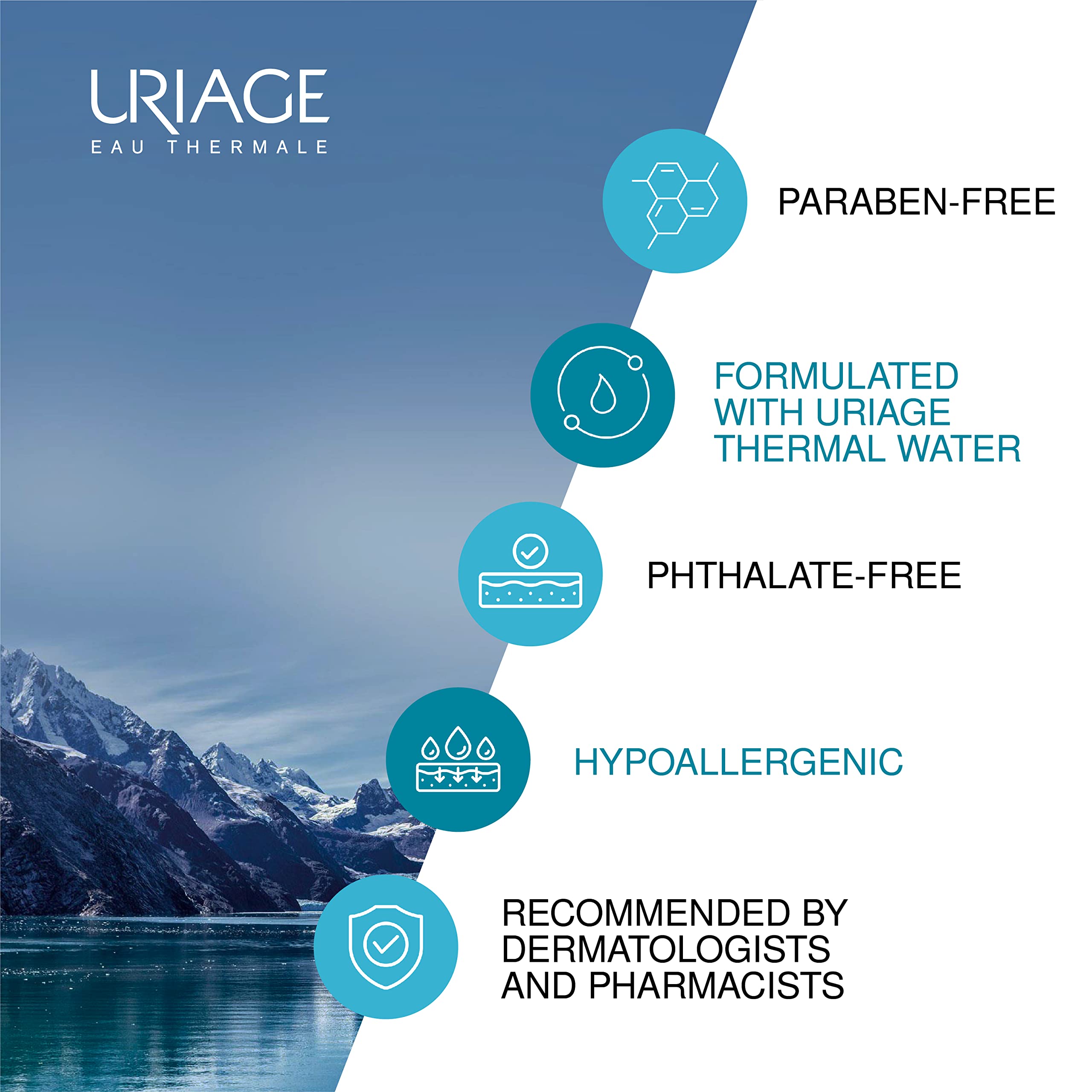 Uriage Uriage Power 3 Deodorant Roll-on - Anti-Perspirant, Paraben-Free, Natural Deodorant for Effective Odor Protection