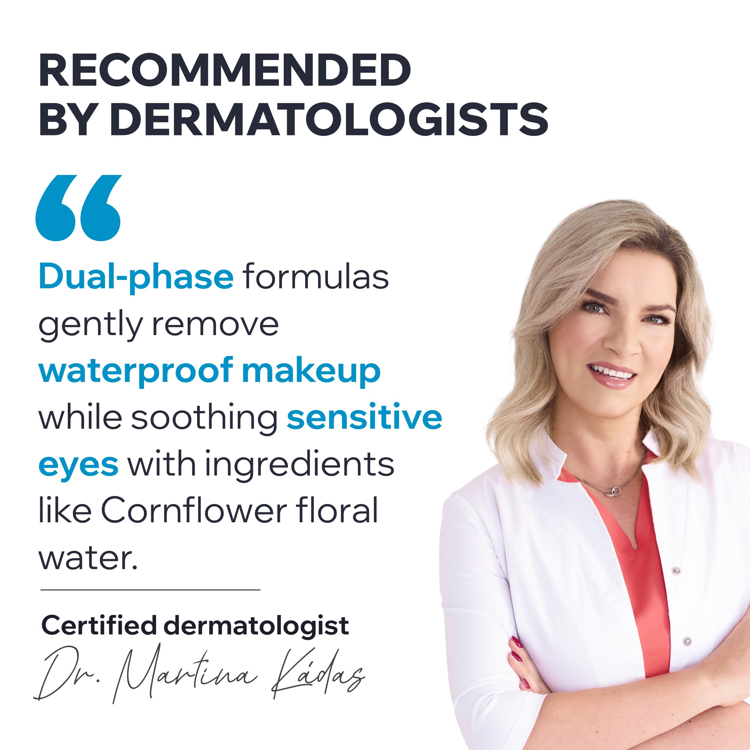 Uriage Waterproof Eye Makeup Remover - Gentle, Effective & Fragrance-Free Solution for Sensitive Eyes