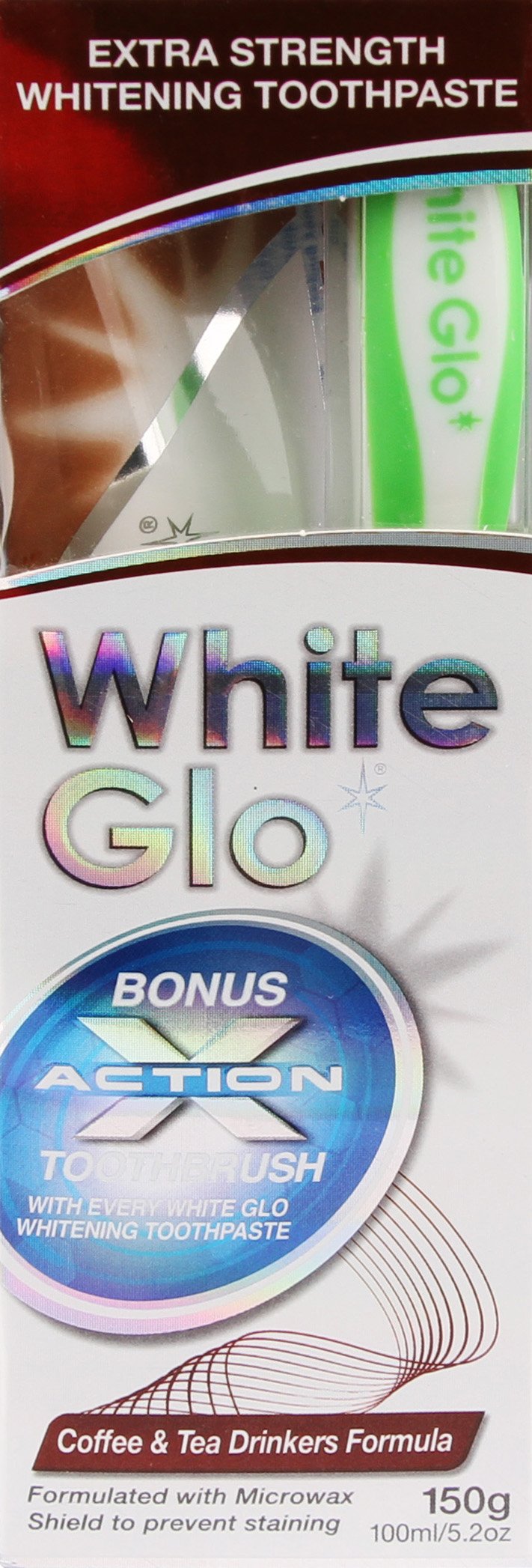 White Glo Whitening Toothpaste 100ml - Stain Remover | Coffee & Tea