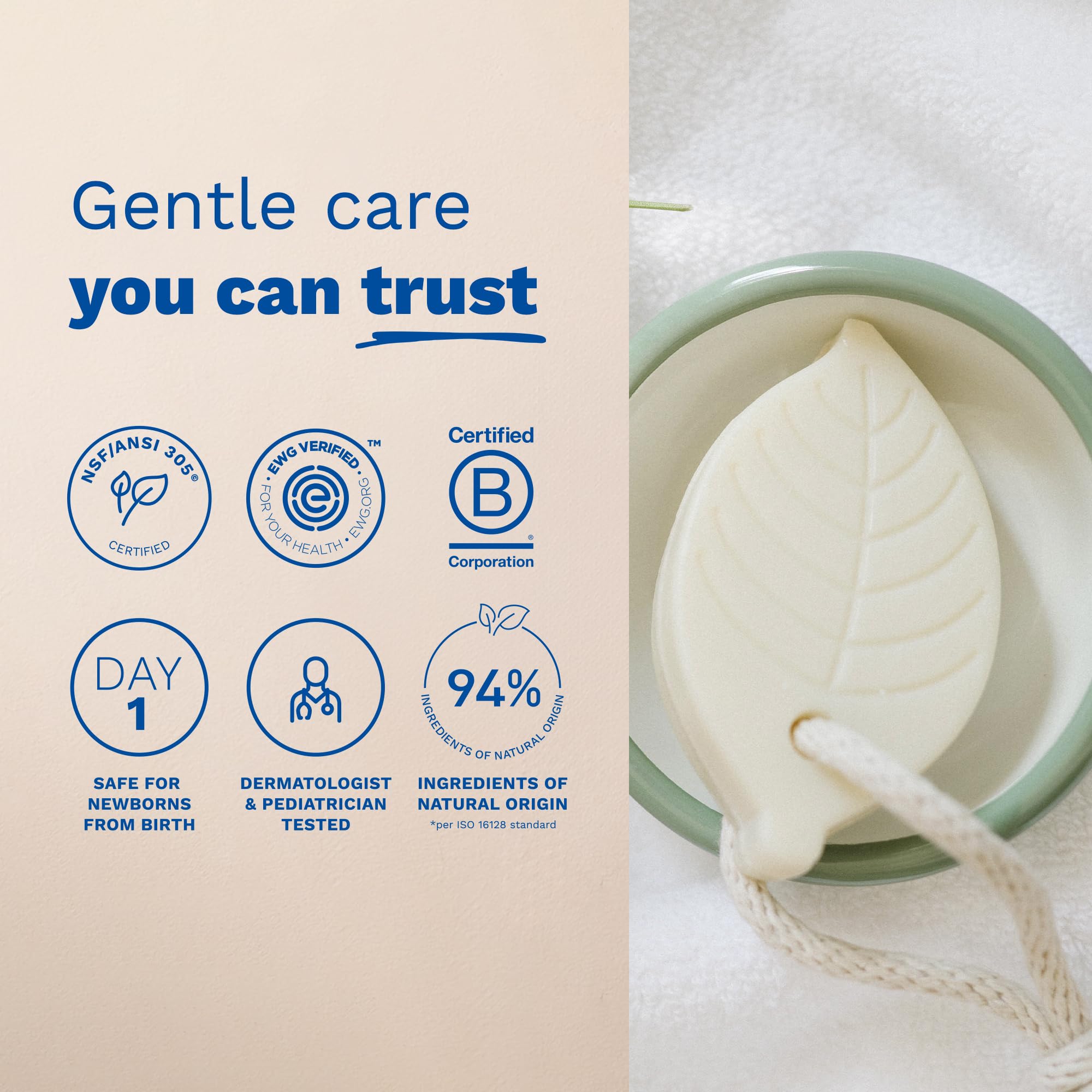 Mustela Shampoo & Body Cleanser Bar - Gentle Family Formula | 75g