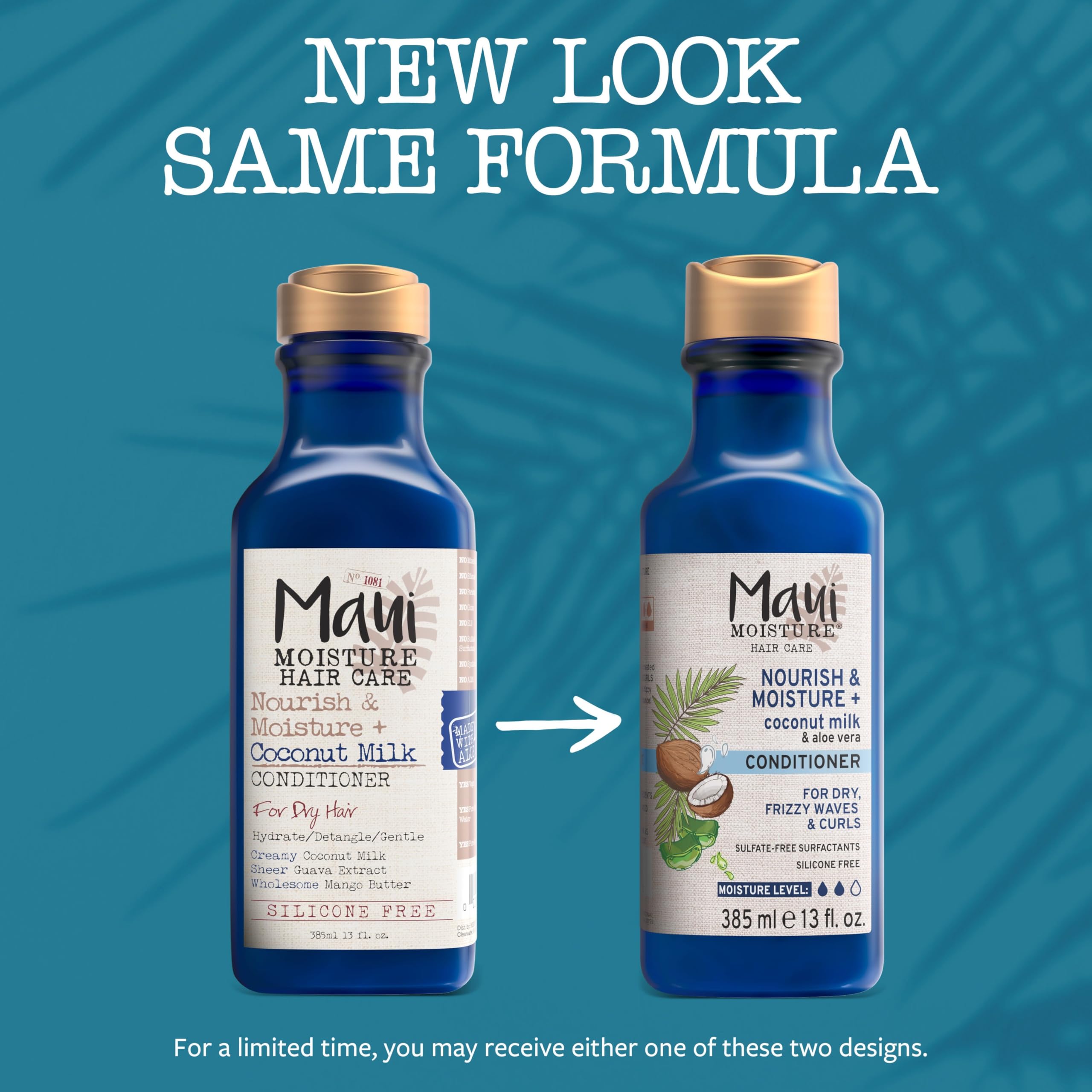 Maui Moisture Nourishing + Coconut Milk Hair Conditioner for Dry Hair - 13.01 fl oz