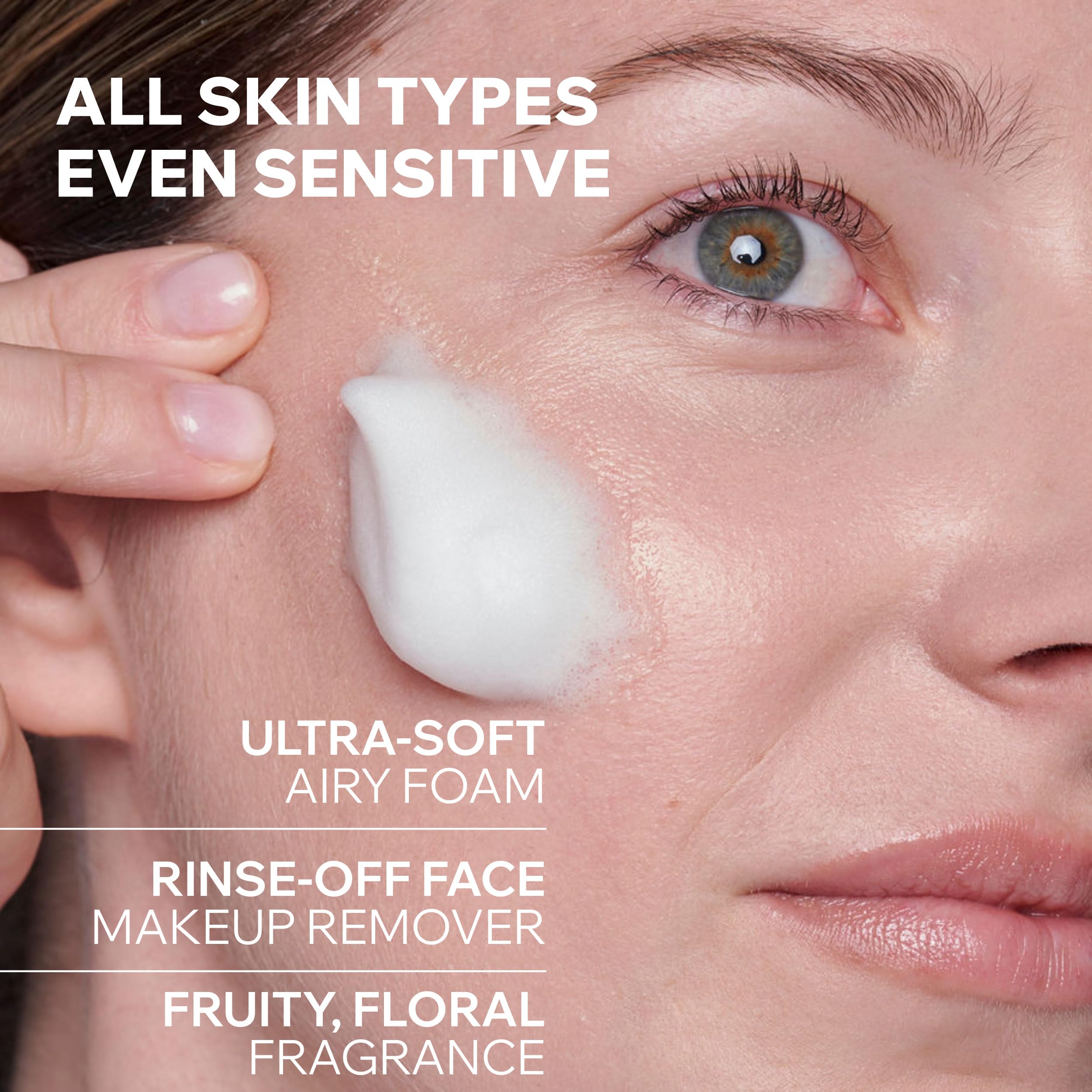 Uriage Gentle Facial Cleansing Foam & Makeup Remover - Suitable for Normal & Combination Skin Types