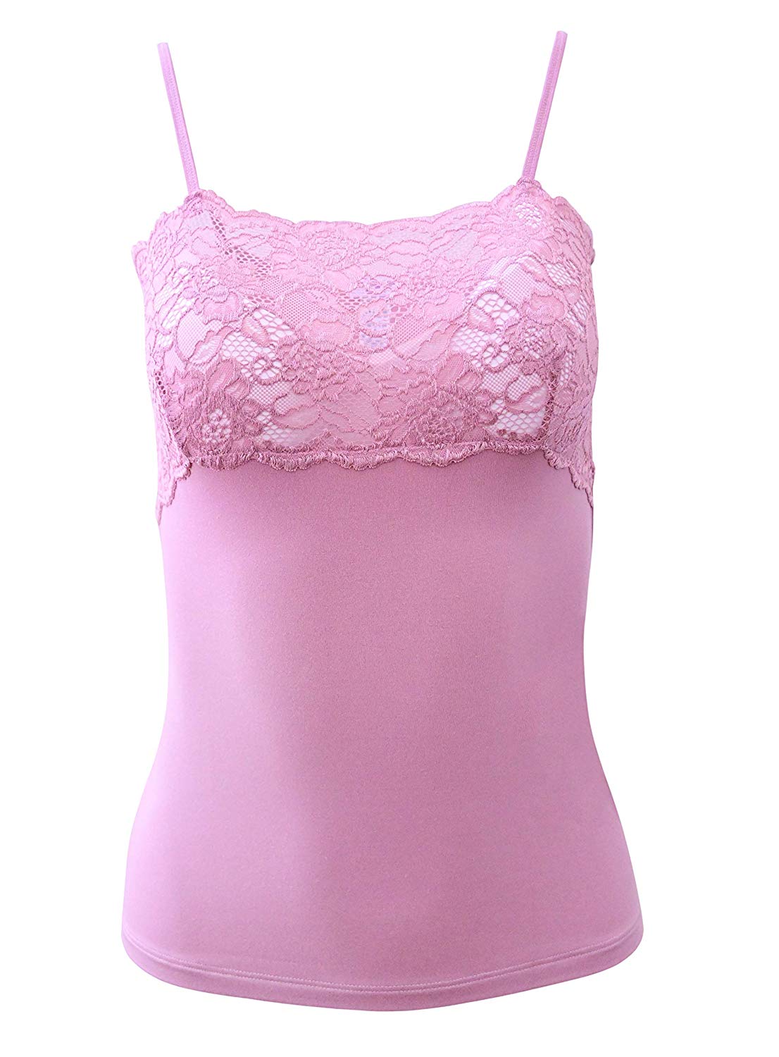tittimitti EGI Luxury Modal Women's Lace-Trimmed Camisole. Proudly Made in Italy (1135) — comparison shot