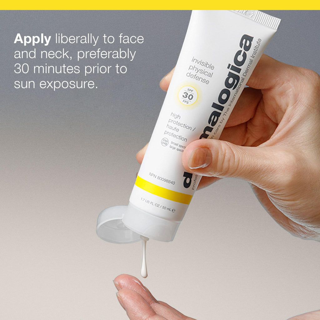 Dermalogica Invisible Physical Defense SPF30 Sunscreen - Lightweight, Non-Whitening, SPF30 Protection