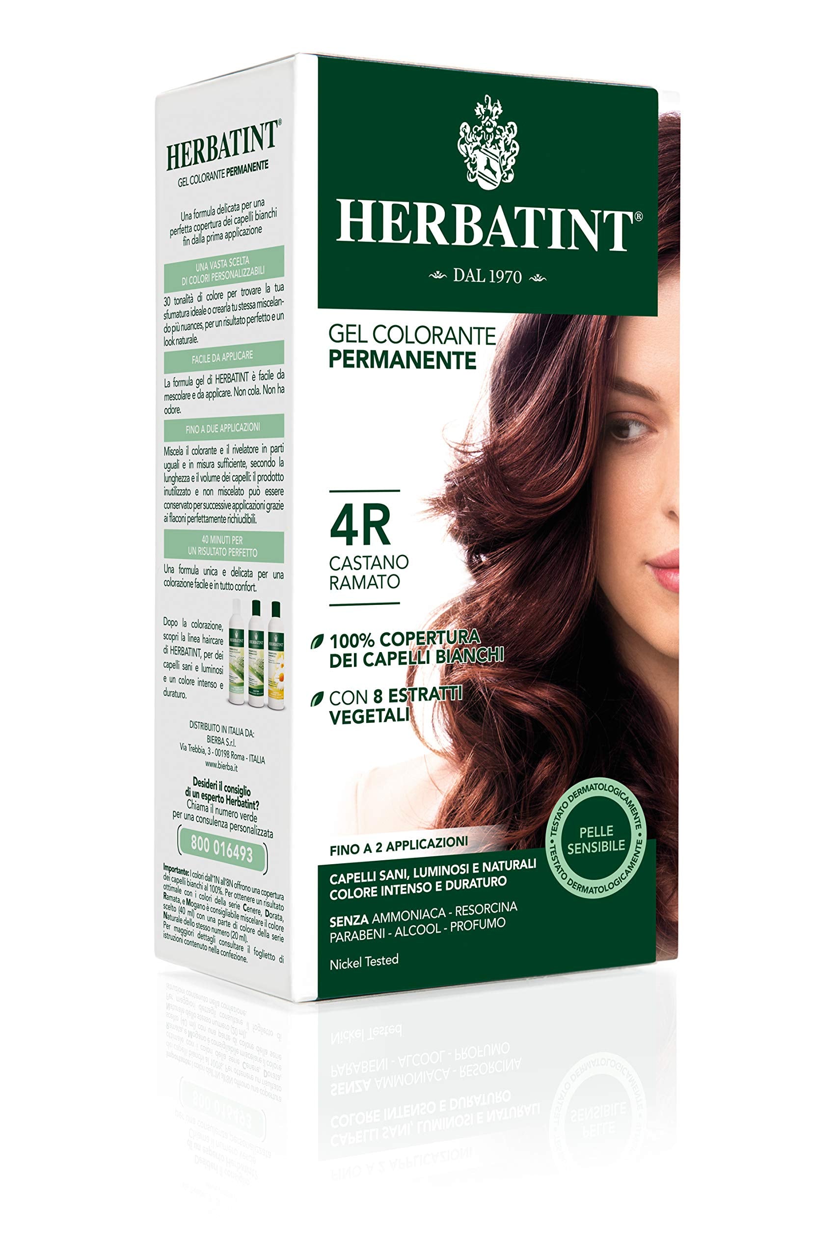 Herbatint Hair Dye 4R Chatain Cuivre - Copper Chestnut