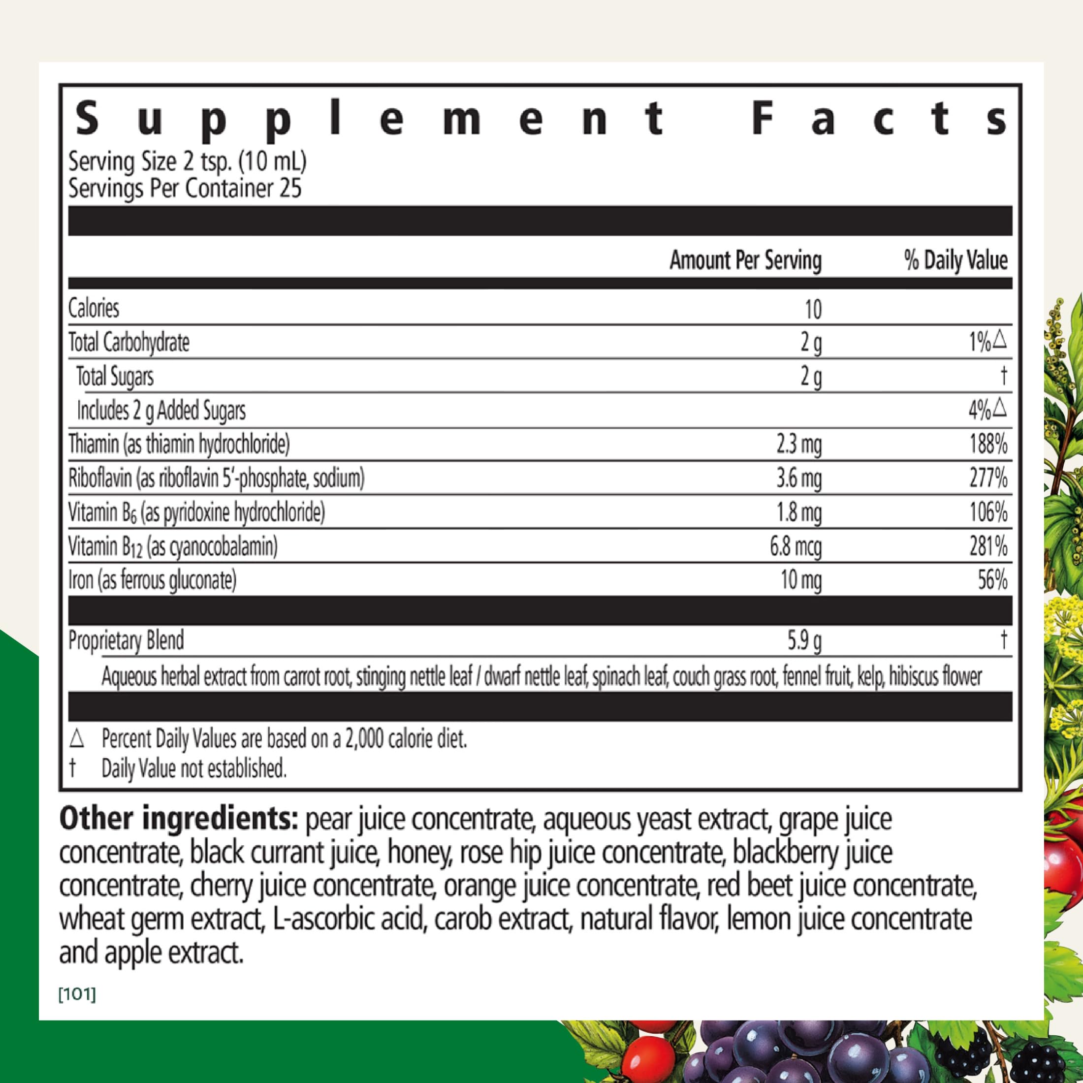 Floradix Liquid Iron Supplement - Vitamins & Minerals | 8.45 fl oz
