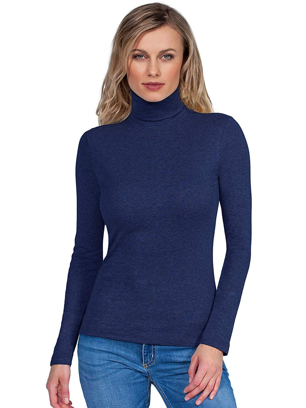 tittimitti BASIC COTTON Free Spirit Premium Quality 100% Brushed Cotton Women's Turtleneck Top.Made in Italy (655) — lifestyl