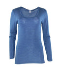 tittimitti MaRe Luxury Merino Wool Blend Long Sleeve T-Shirt. Proudly Made in Italy. — side view