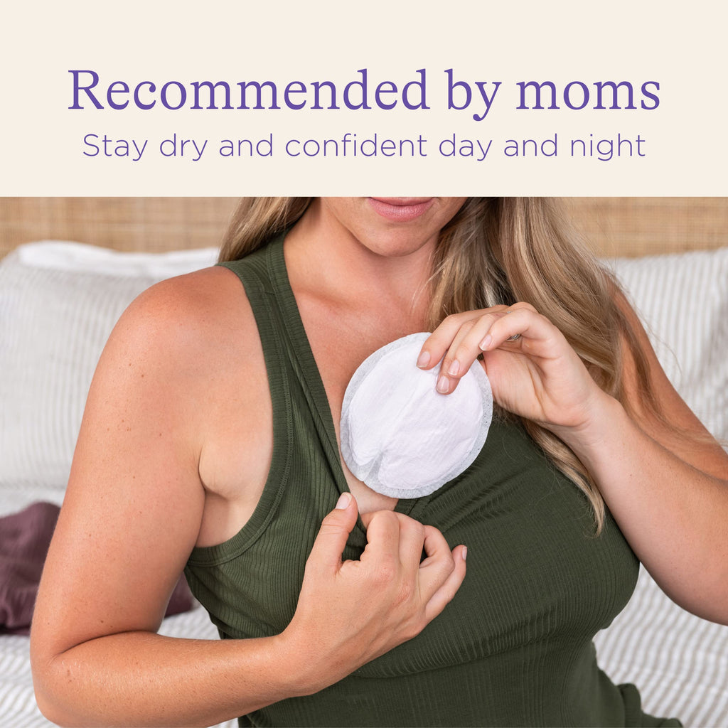 Lansinoh Blue Lock Breast Pads - Ultra-Thin, Discreet Nursing Pads for Breastfeeding Mothers - 60 Count