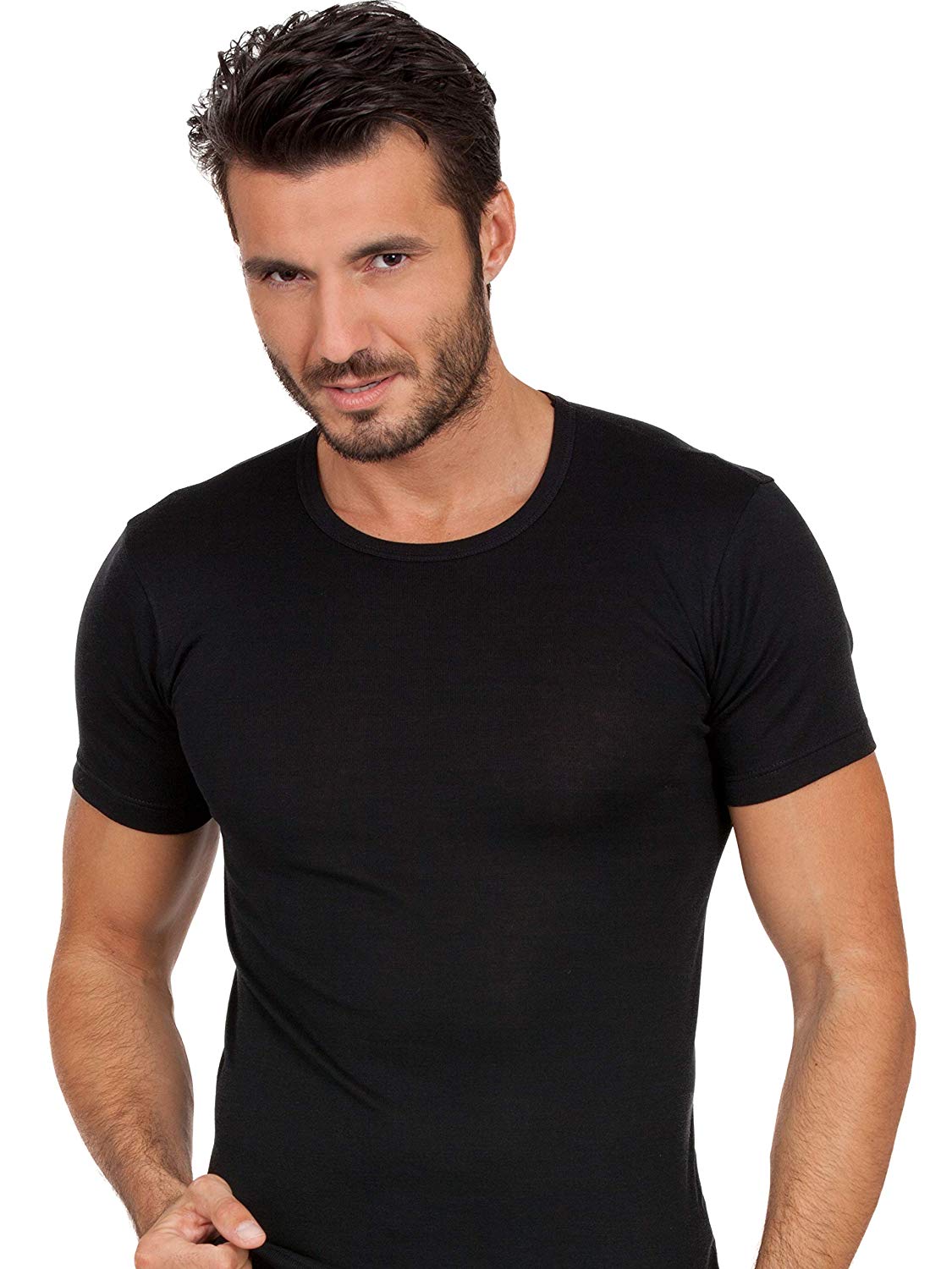 tittimitti BASIC COTTON Free Spirit Premium Quality 100% Cotton Men's Crew Neck T-Shirt. Proudly Made in Italy (906) — color 