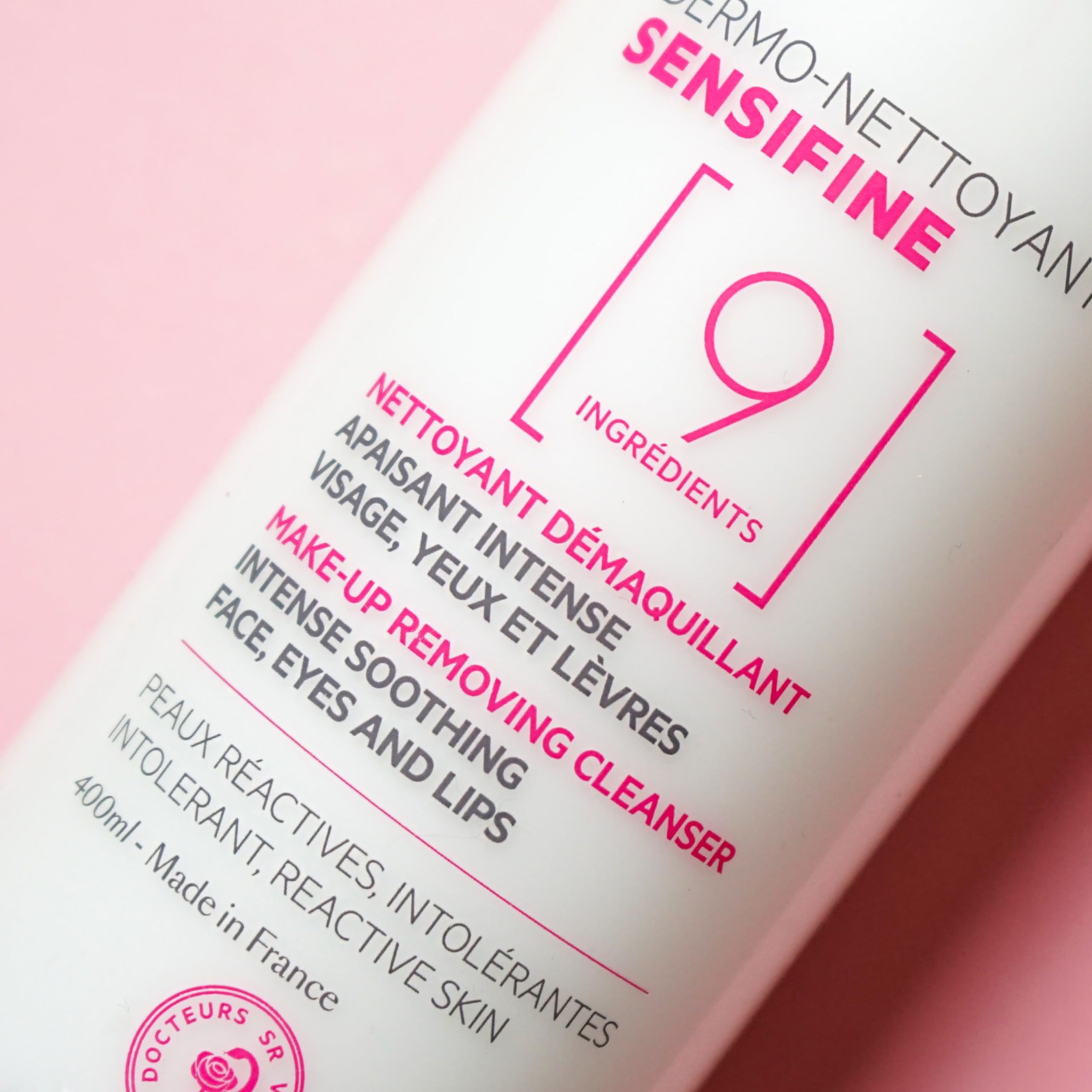 SVR Sensifine Dermo Nettoyant Facial Cleanser & Makeup Remover - Gentle, Dermatologically Tested, 400ml