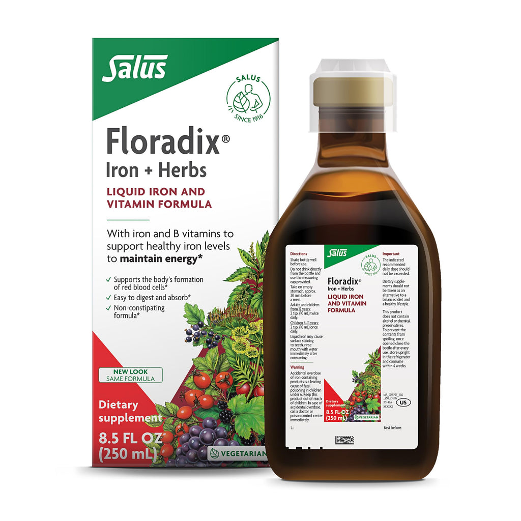 Floradix Liquid Iron Supplement - Vitamins & Minerals | 8.45 fl oz